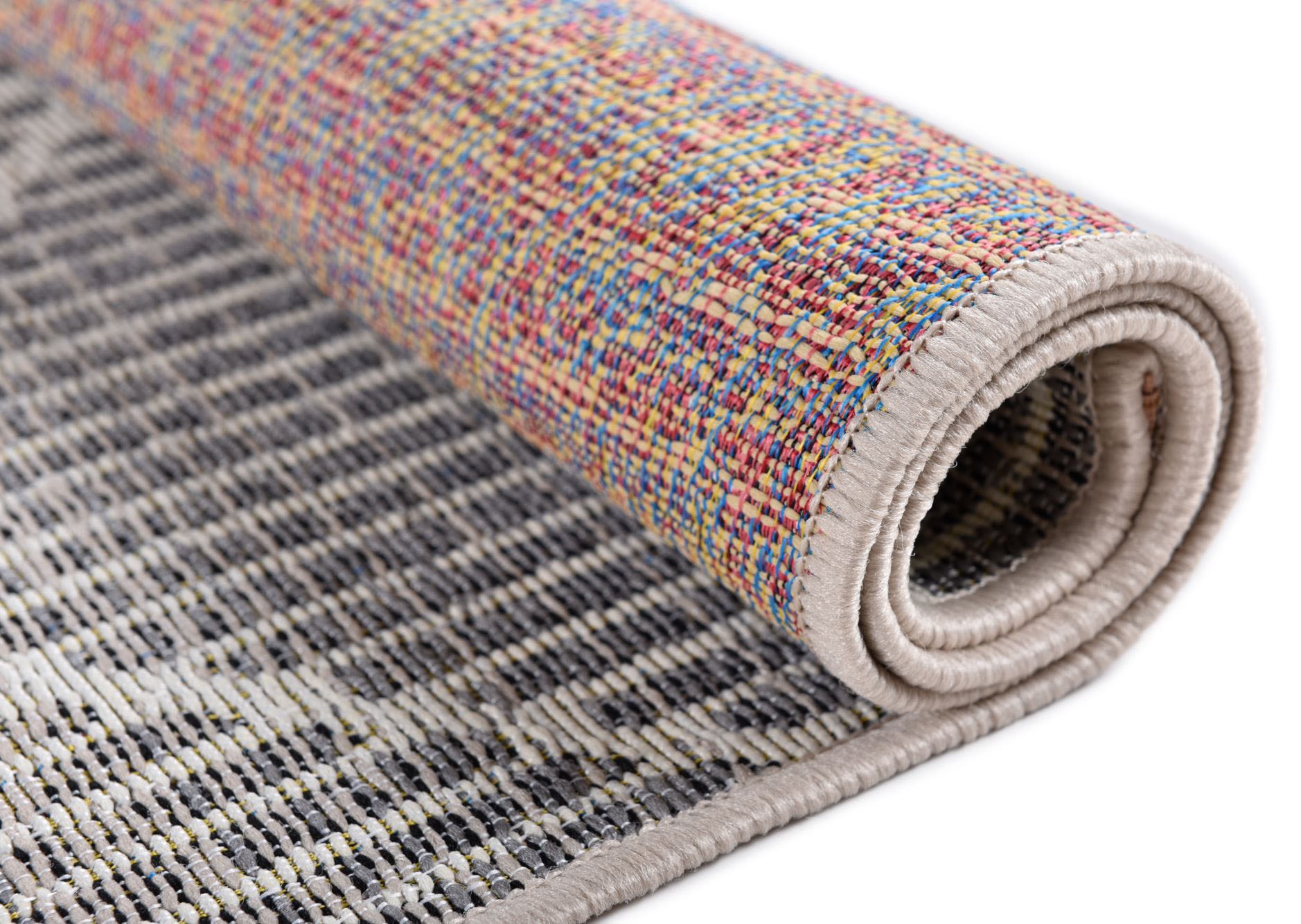 TOM TAILOR HOME Teppich »Funky Outdoor Geometric«, rechteckig, 5 mm Höhe, Flachgewebe, modernes Rauten Design, Outdoor geeignet, Wohnzimmer