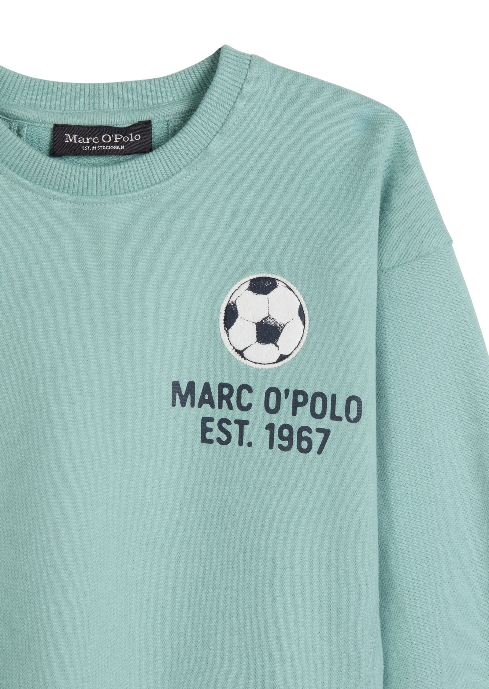 Marc O'Polo Sweatshirt »mit Fußball-Motiv und Rückenprint«
