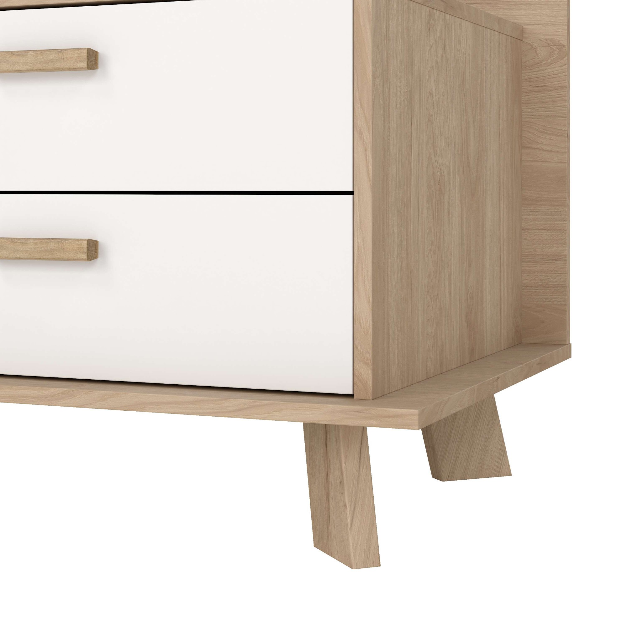 andas Lowboard »Ikast TV-Möbel, Sideboard, TV-Unit, Fernsehschrank, TV-Element«, TV-Kommode, 1 Tür, 2 Schubladen, Breite 182 cm, Höhe 61,6 cm