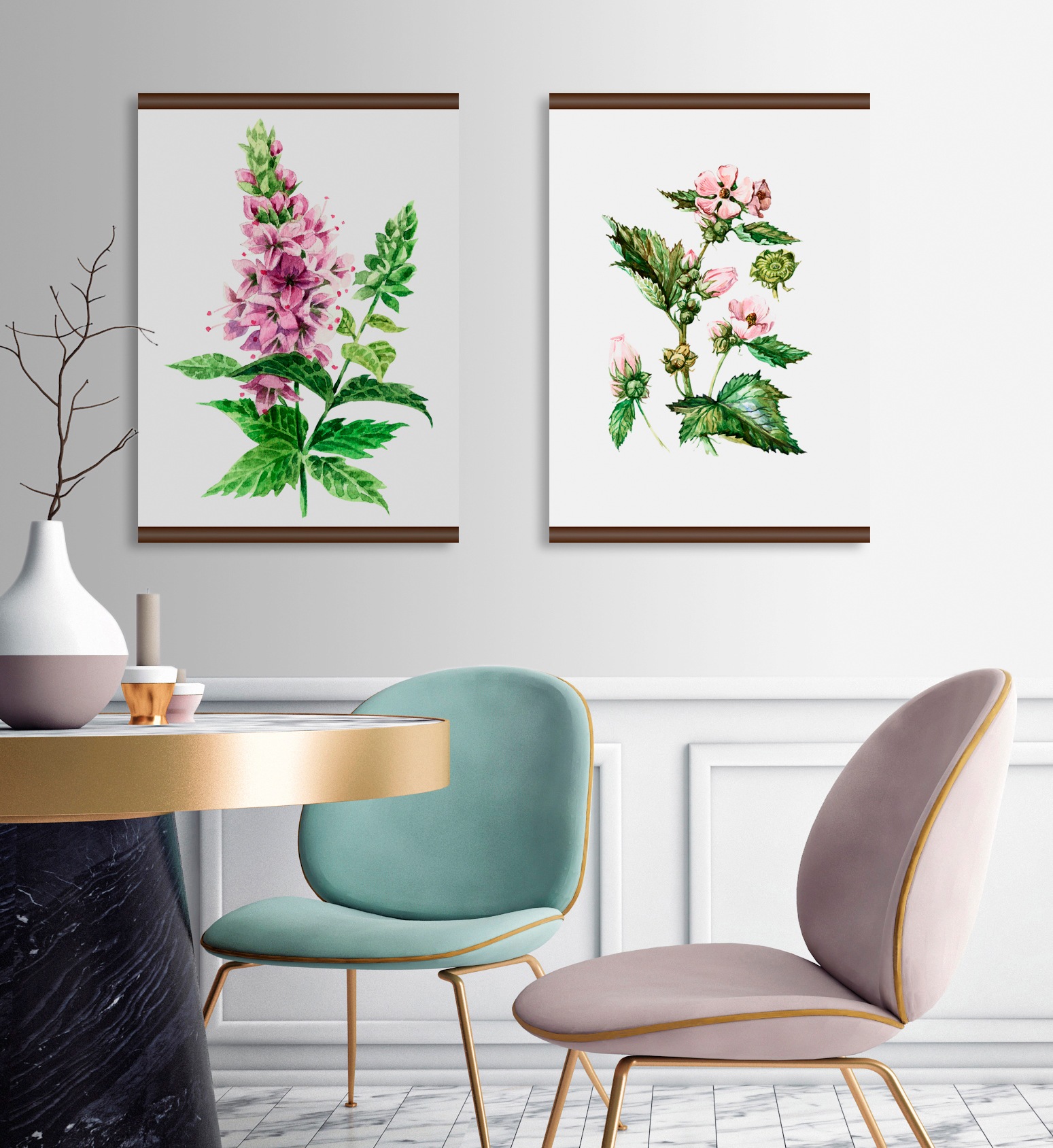 queence Leinwandbild »Pflanzen Anatomie«, 50x70 cm