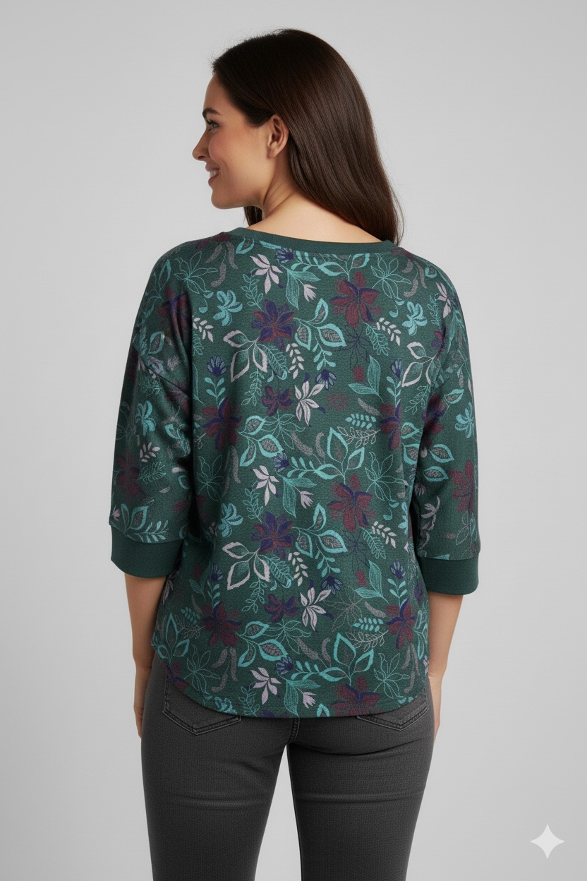 Ragwear 3/4-Arm-Shirt "SHIMONA FLOWERS O" günstig online kaufen