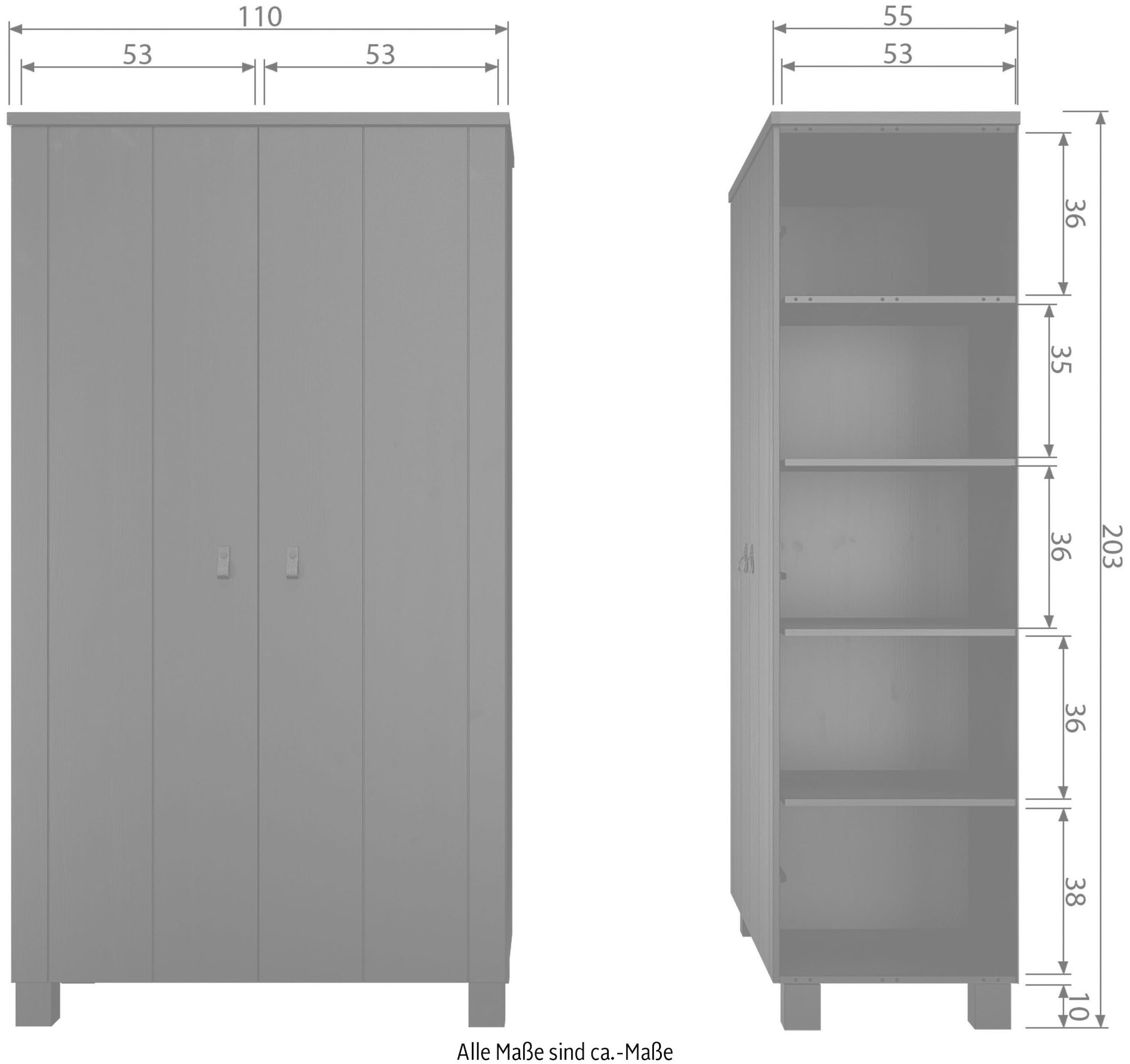 | »Ties« BAUR WOOOD Garderobenschrank