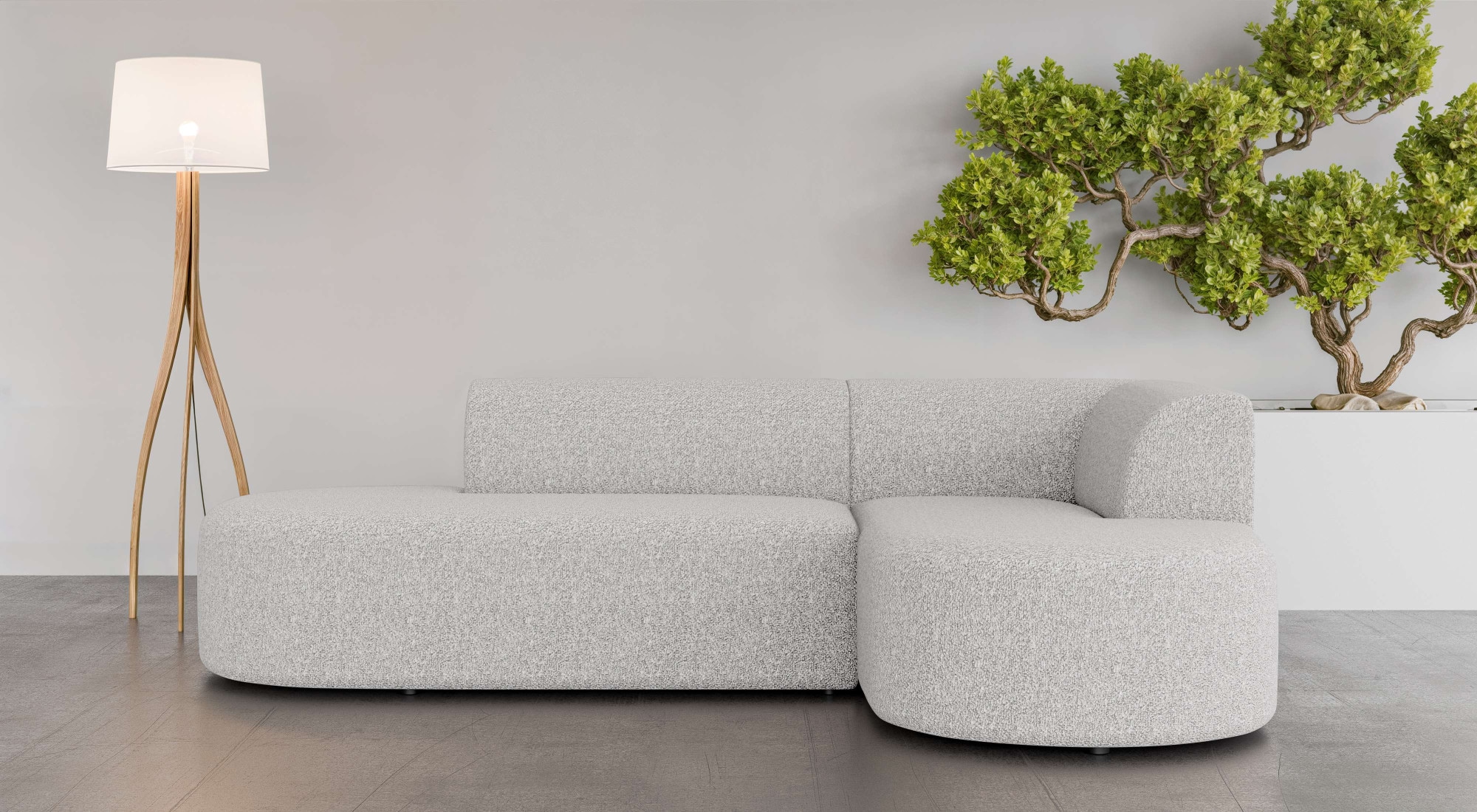 OTTO home Ecksofa "Ecksofa Tvinne mit Ottomane links oder rechts bestellbar" L-Form, mit Wellenunterfederung, BxTxH 260x170x73 cm