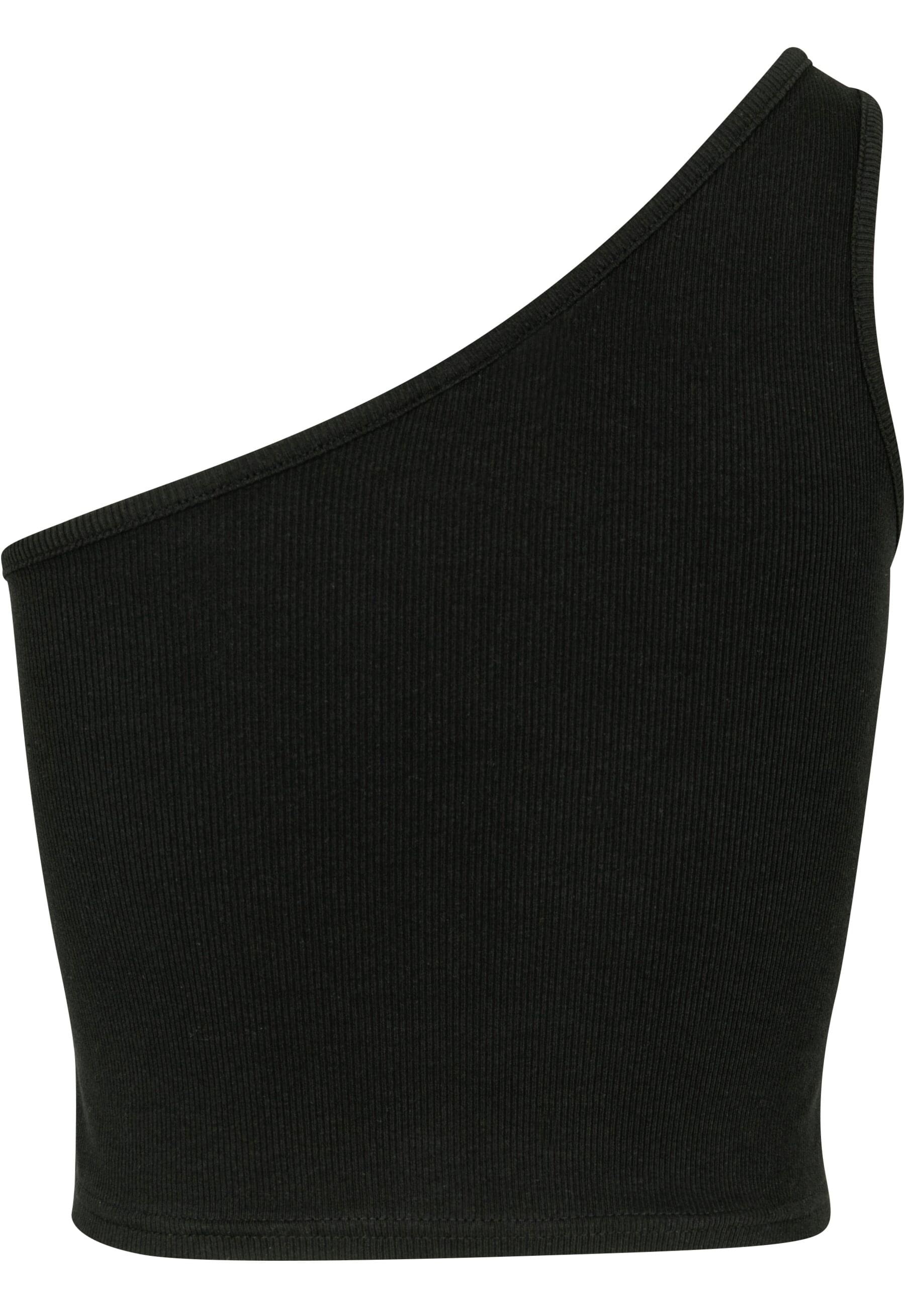 URBAN CLASSICS Muskelshirt »Urban Classics Damen Ladies Cropped Asymmetric Top«, (1 tlg.)
