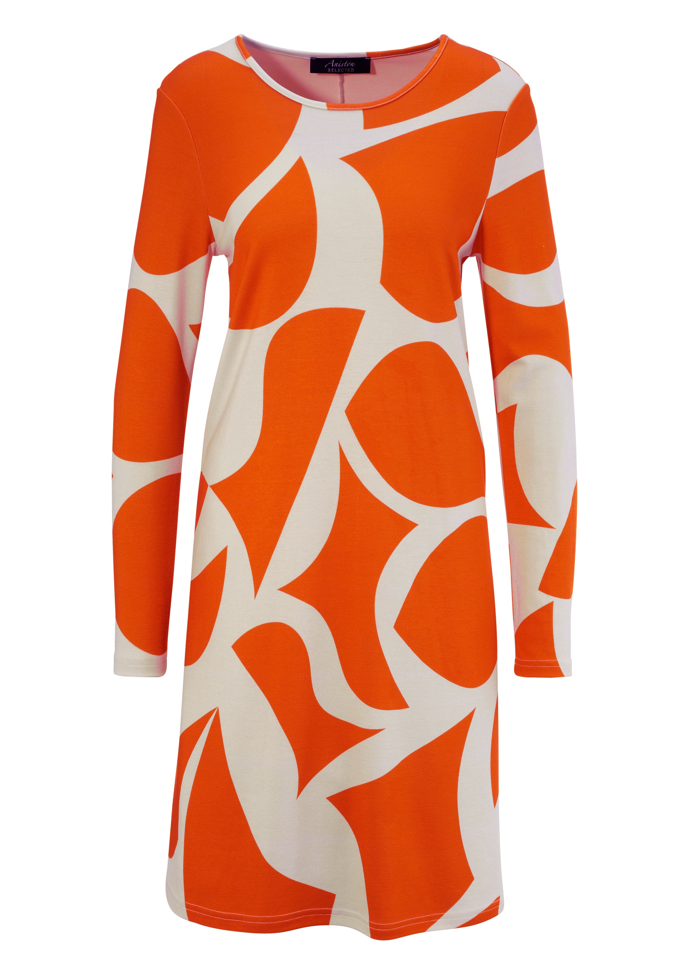 Aniston SELECTED Jerseykleid, mit Allover-Muster