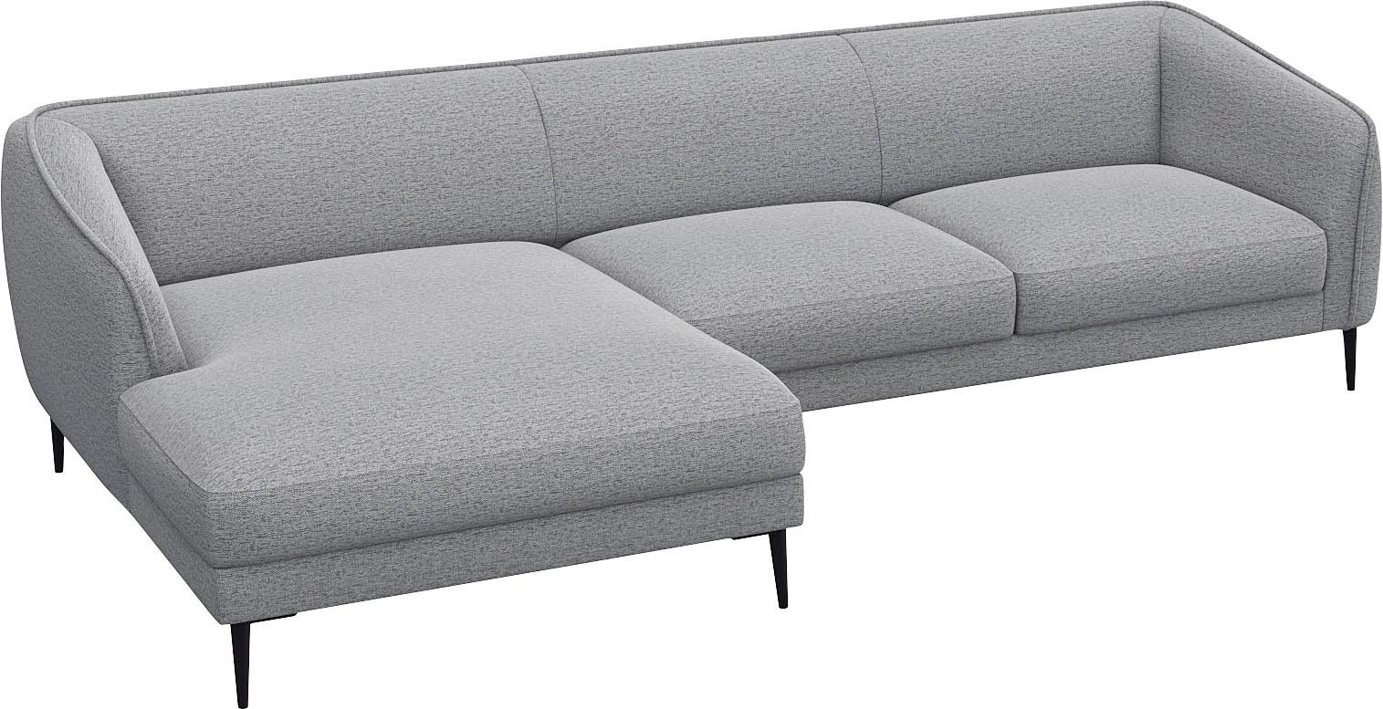 FLEXLUX Ecksofa »Belle Designsofa, L-Form, B/T 288/149 cm«, Skandinavisches Design, In hochwertiger Verarbeitung