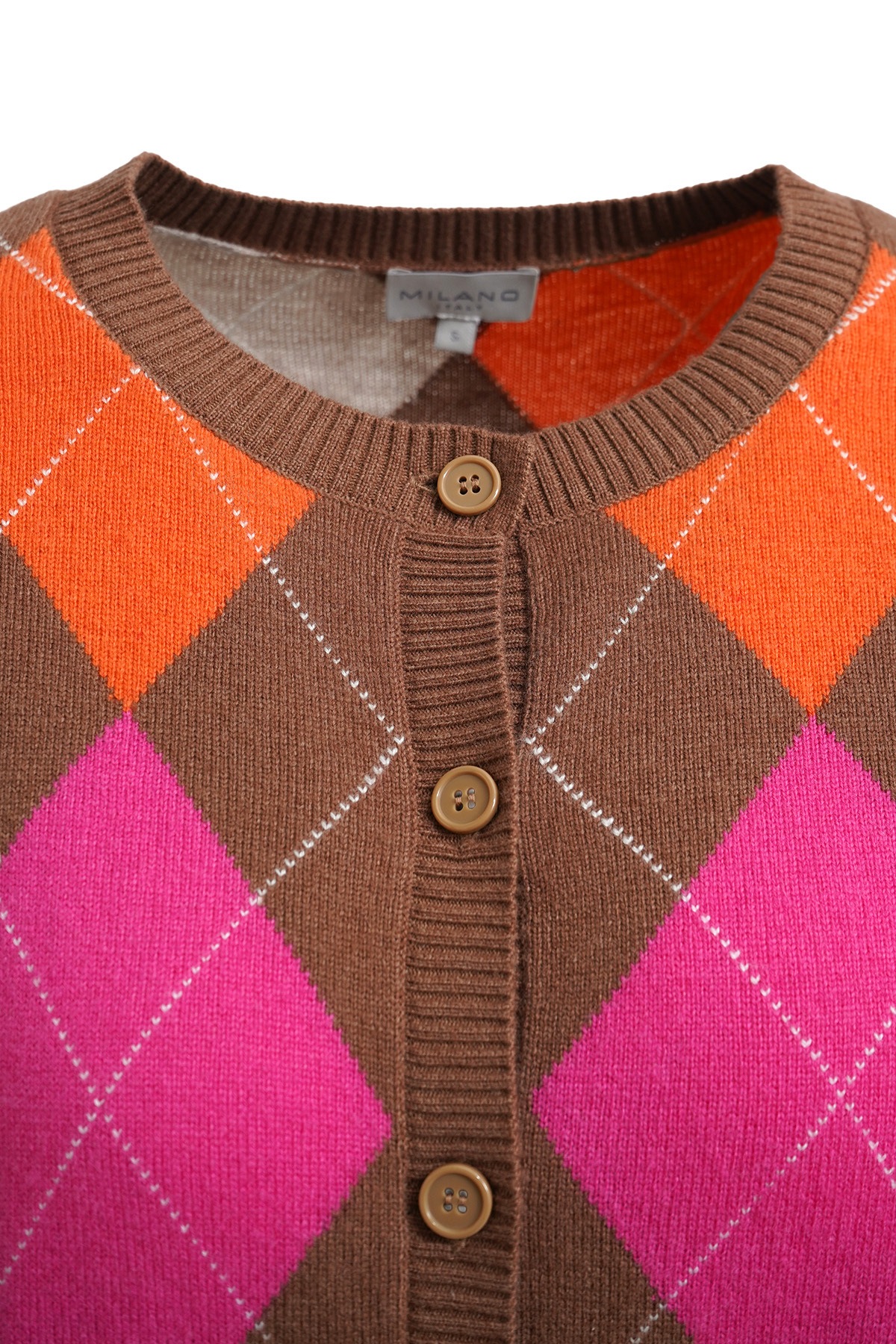 Milano Italy Cardigan aus Feinstrick