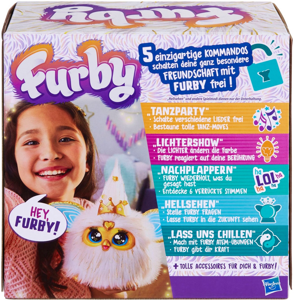 Hasbro Plüschfigur »Furby Gold Glam interaktives Spielzeug« mit Licht- und Soundeffet