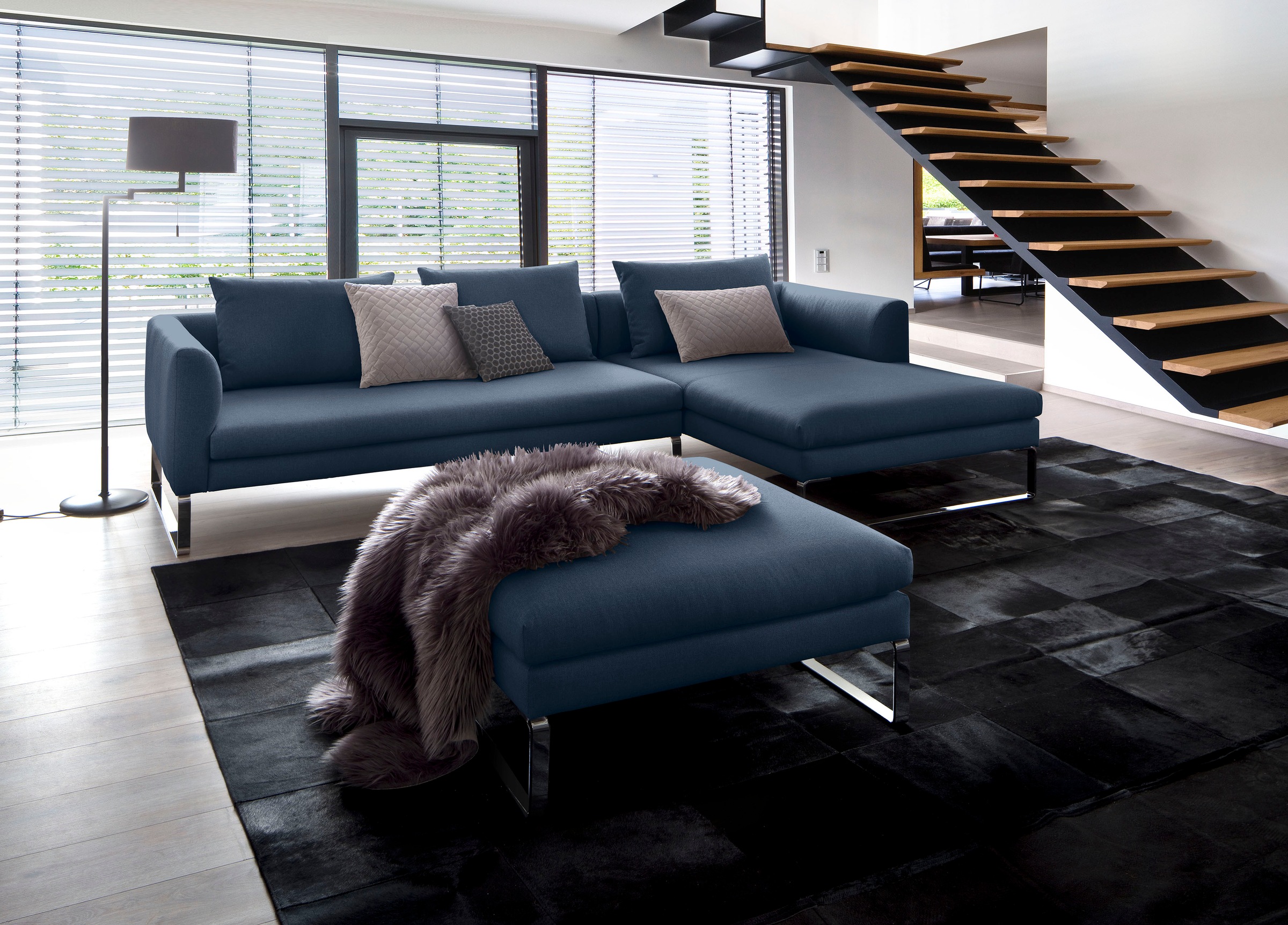3C Candy Ecksofa »Avola modern elegantes Designsofa mit Bügelfuß, L-Form«, bequem und komfortabel