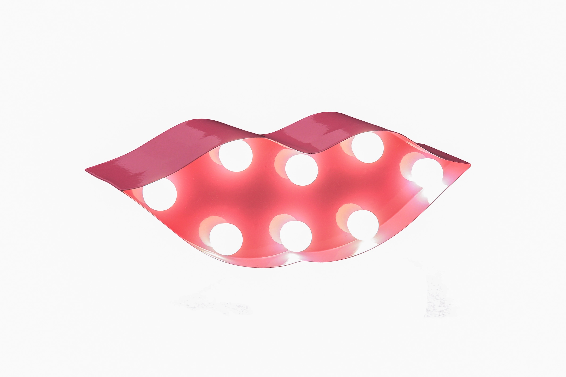 MARQUEE LIGHTS LED Dekolicht »Lips«, 8 flammig-flammig, Wandlampe, Tischlampe Lips mit 8 festverbauten LEDs - 23x8 cm