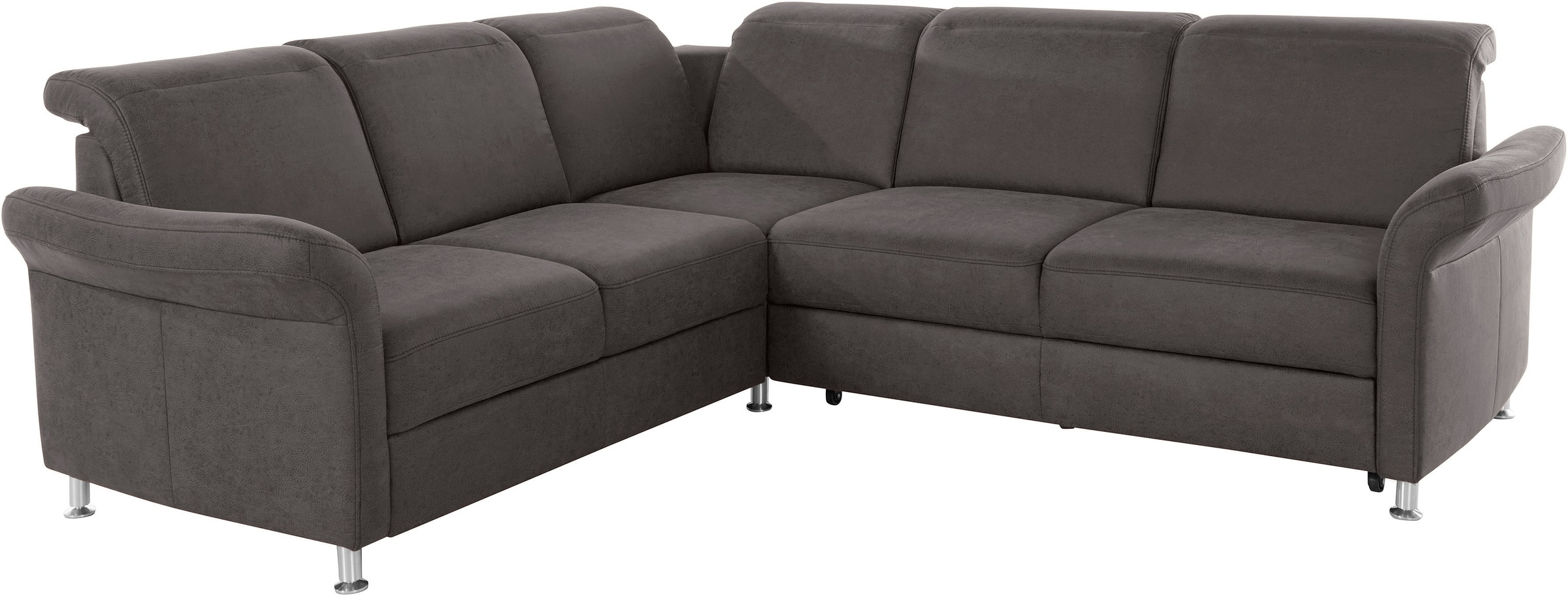 Thumbnail - sit&more Ecksofa "Darwin L-Form" inklusive Federkern, wahlweise mit Kopfteilverstellung, Bettfunktion