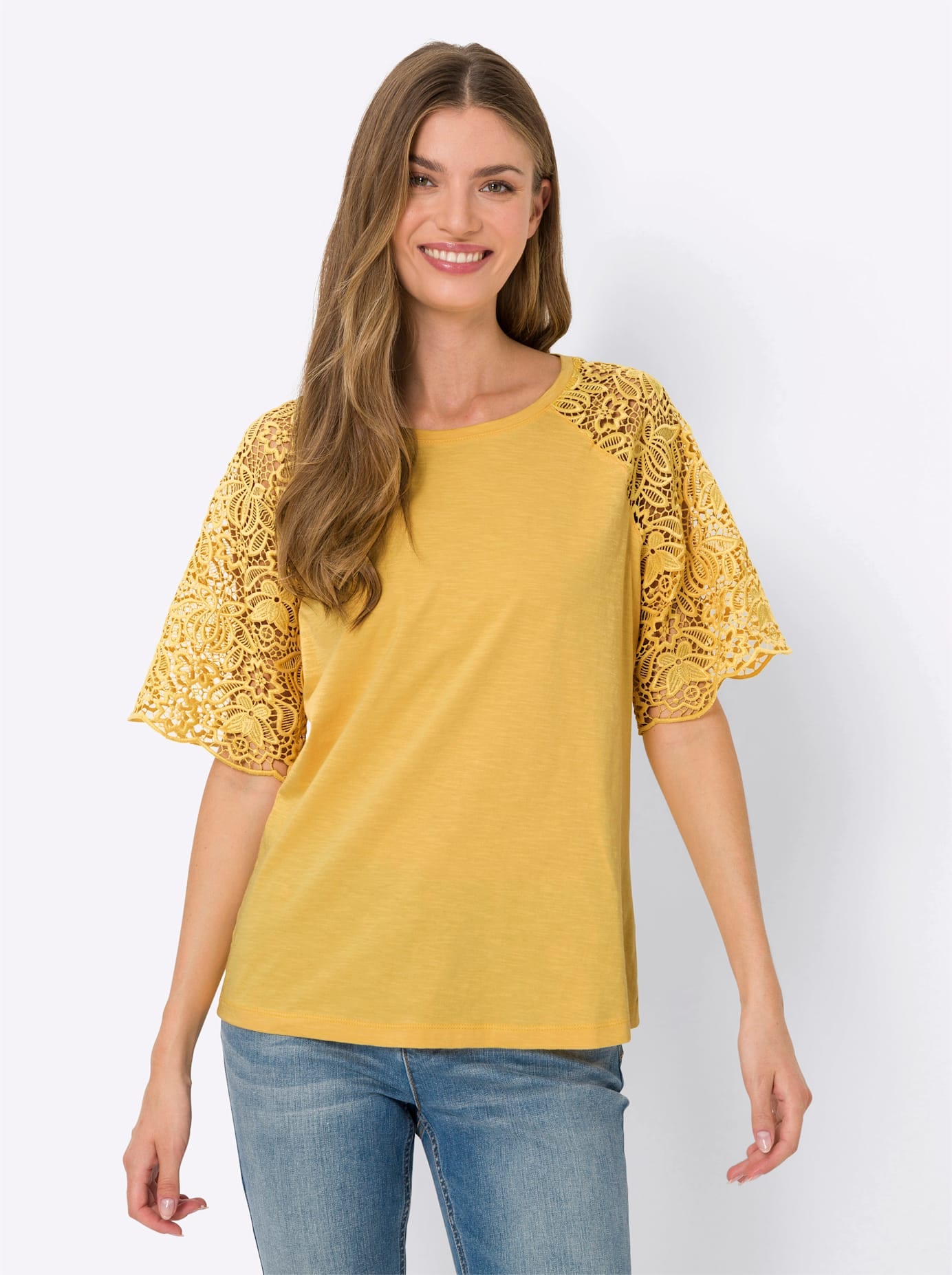 heine Spitzenshirt "Shirt" 1 Stk. tlg. günstig online kaufen