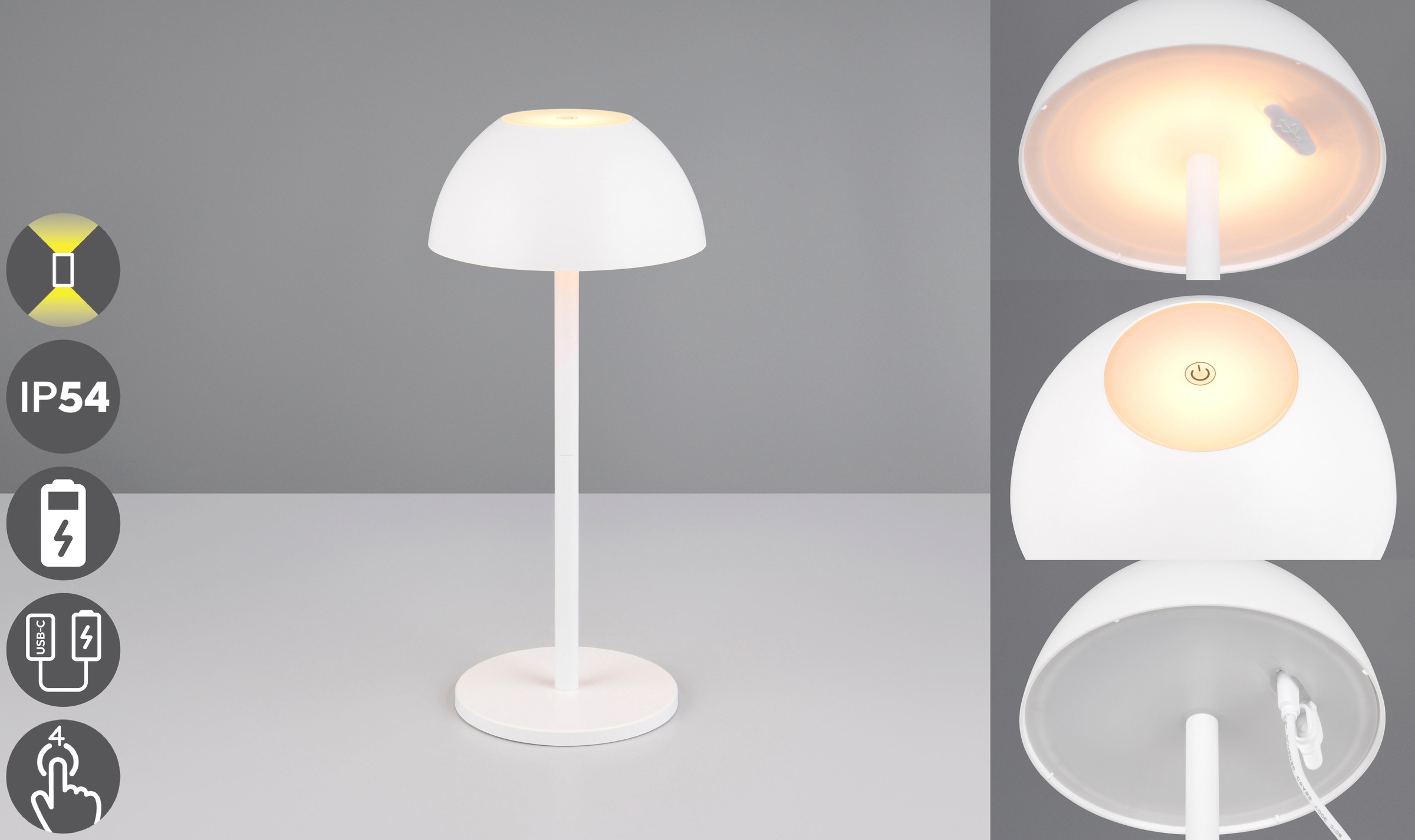 my home LED Außen-Tischleuchte "Abbey Tischleuchte (Stück)" LED-Board 1 Stk günstig online kaufen