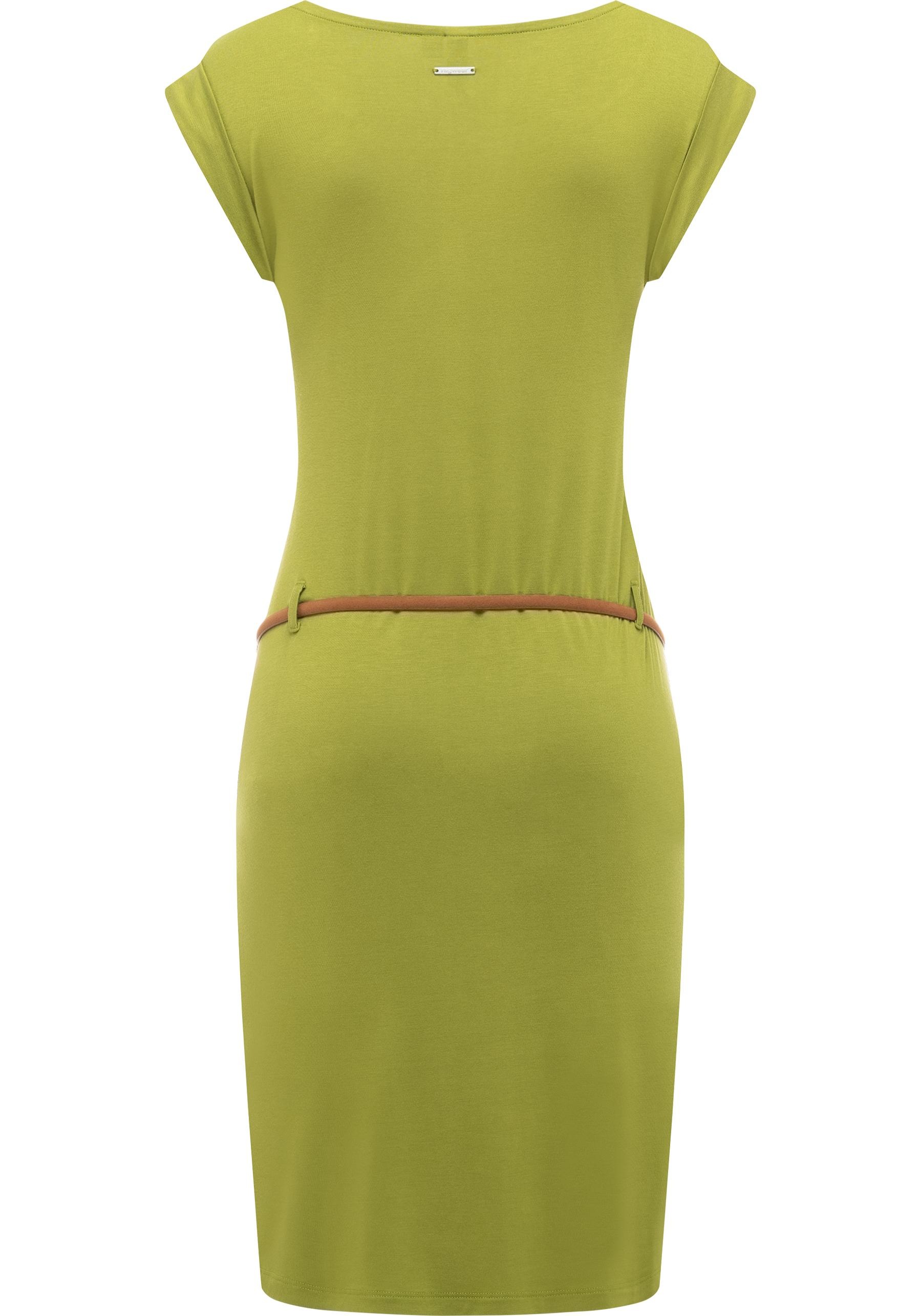 Ragwear Sommerkleid »Tagg« Eingrifftaschen Damen Kurzarm-Kleid mit Taillengürtel und Taschen