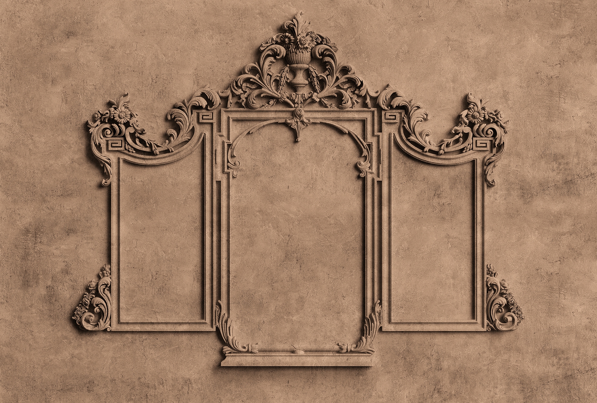 living walls Fototapete "Walls by Patel Lyon" glatt Vintage Fototapete lyon 3 4,00 m x 2,70 m 200 g Vlies Premium Tapete