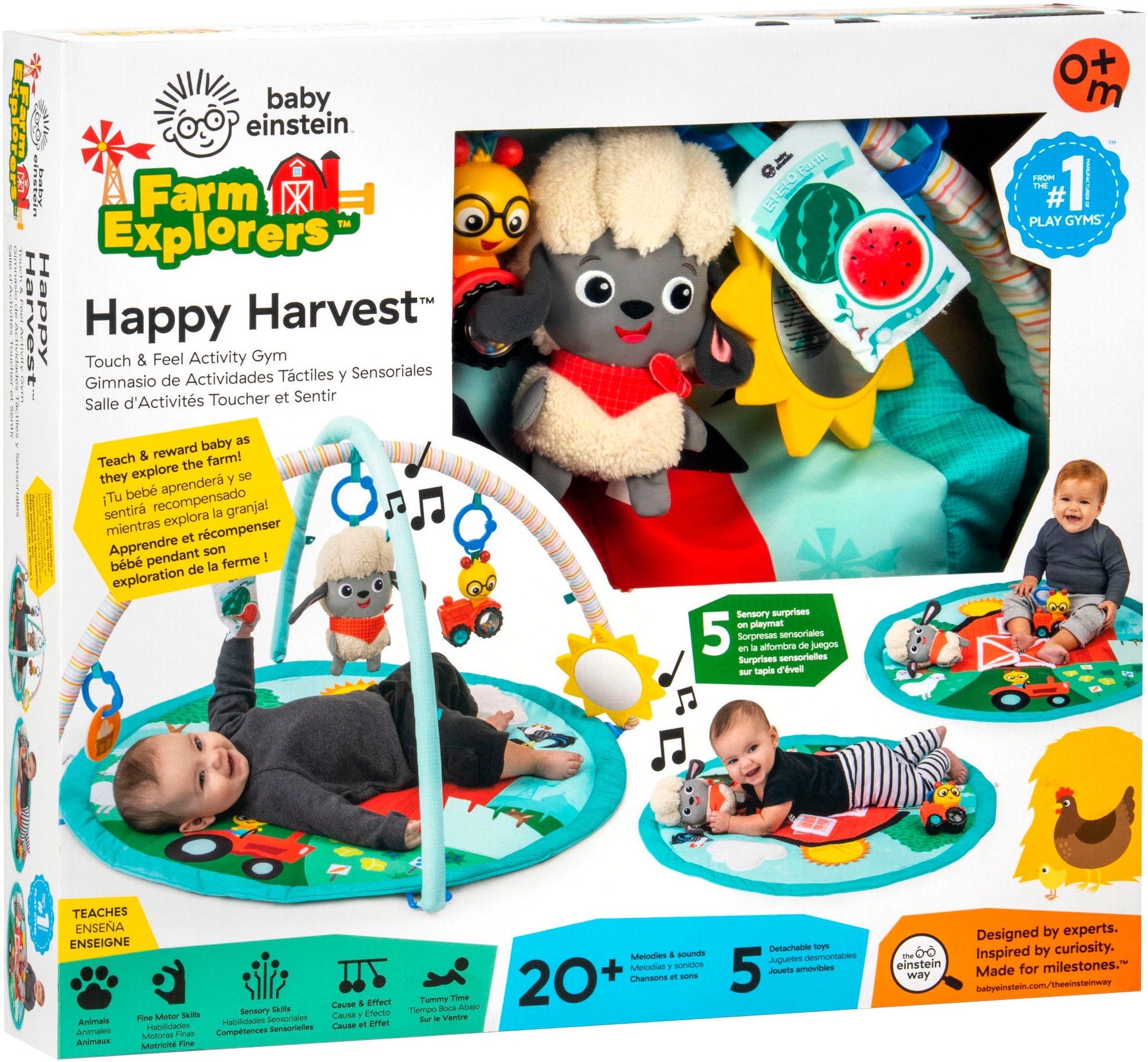 Baby Einstein Spielbogen »Happy Harvest Touch & Feel Activity Gym«, mit Soundeffekt