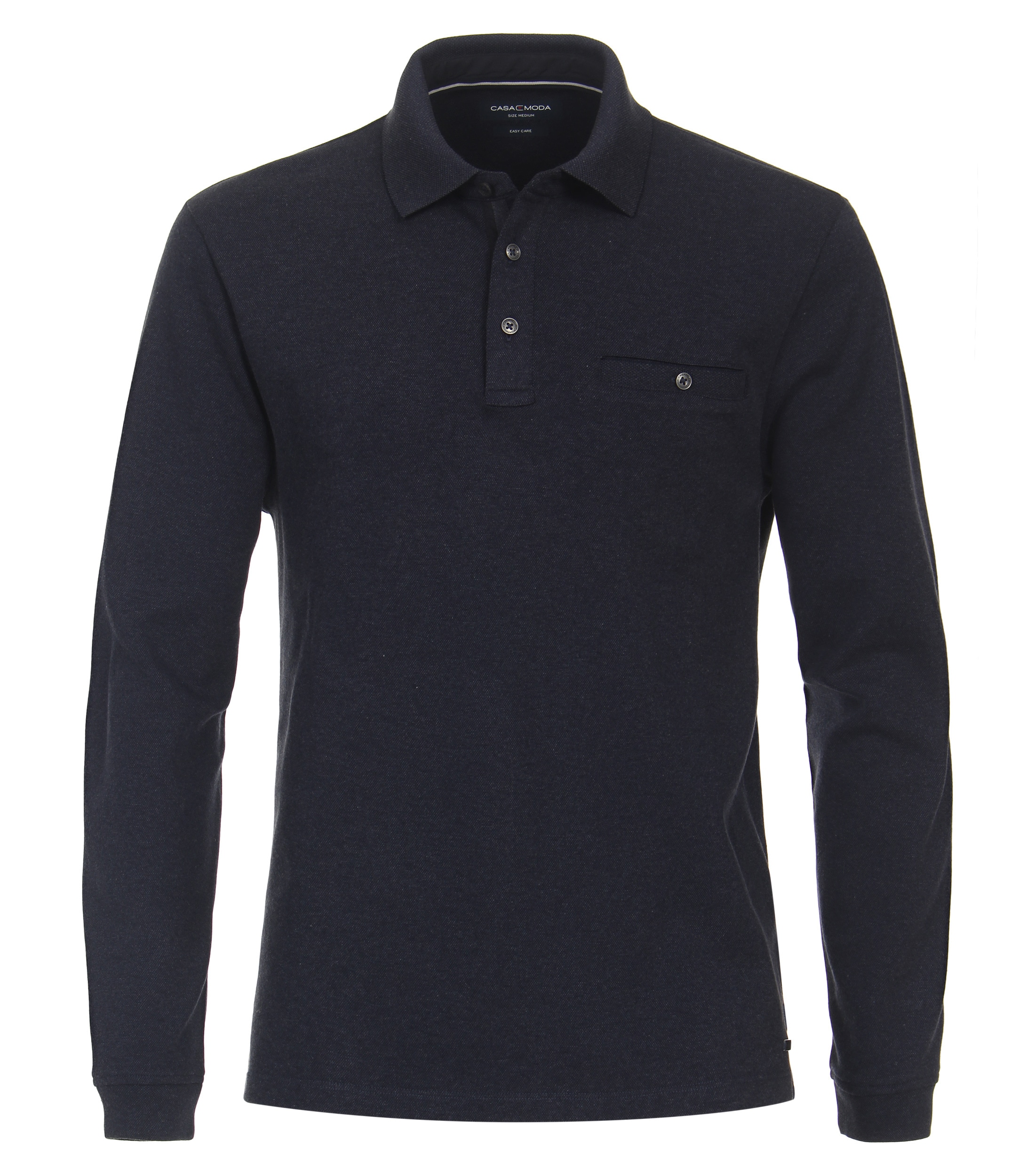 CASAMODA "CASAMODA Polo-Shirt Langarm uni"