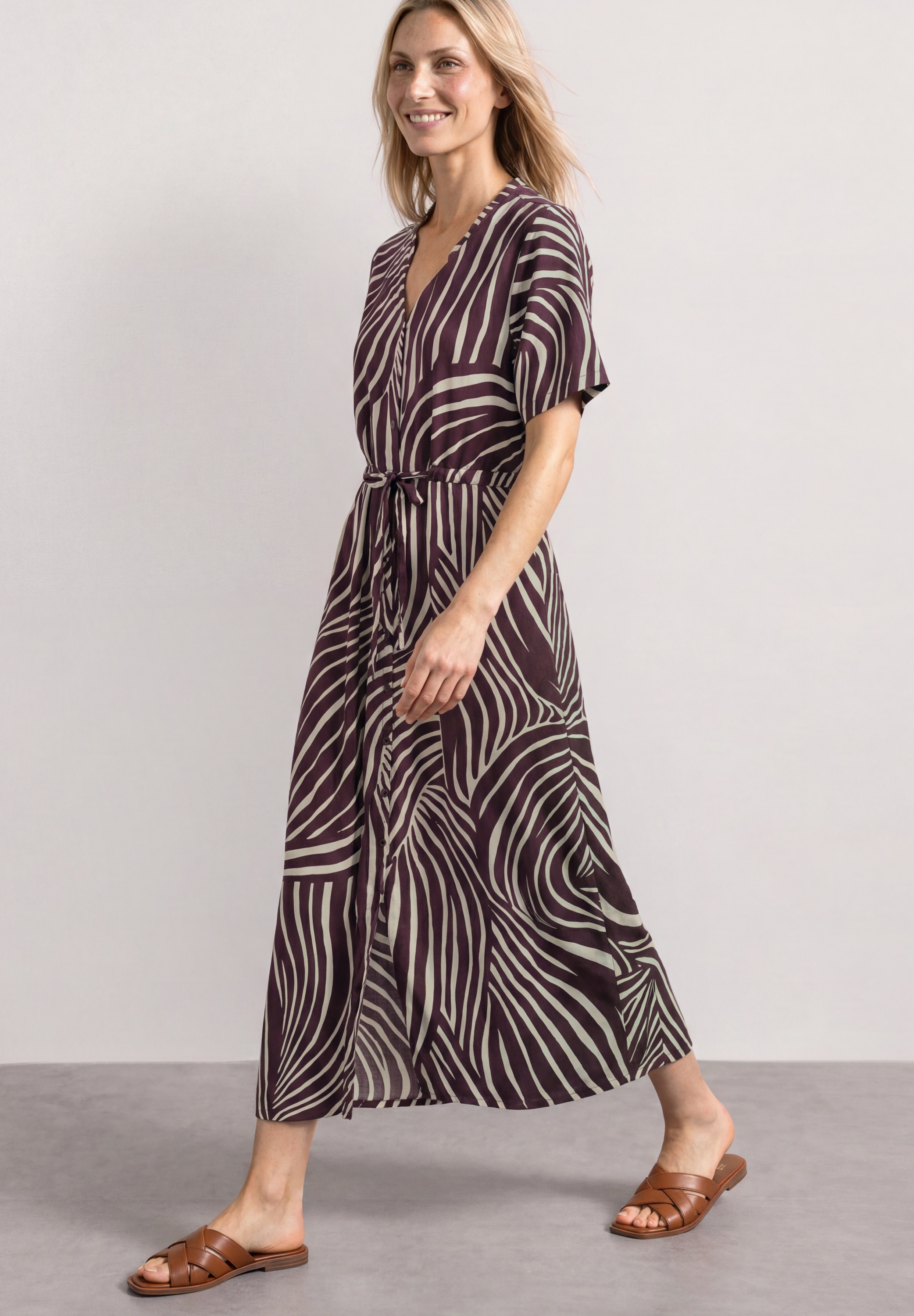 STREET ONE Maxikleid Ohne Taschen aus Viskose