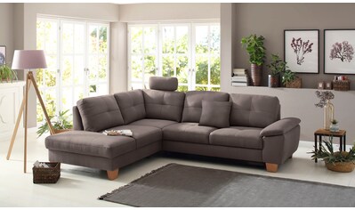 Home affaire Ecksofa »Laverna«, wahlweise mit Bettfunktion in 4 Bezugsqualitäten kaufen Home affaire Ecksofa »Laverna«, wahlweise mit Bettfunktion in 4 Bezugsqualitäten kaufen