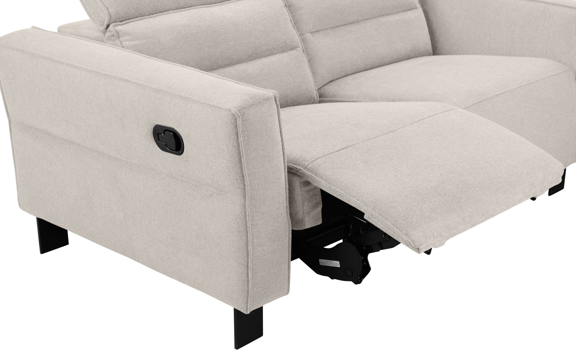 Places of Style 2-Sitzer »Carpari, 162 cm, mit manueller od. elektrischer Relaxfunktion«, (USB A/C), sowie Kopfteilverstellung