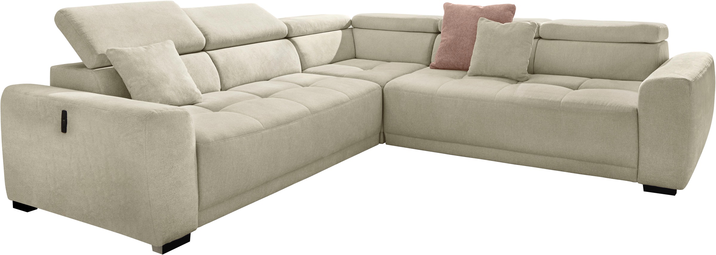 Jockenhöfer Gruppe Wohnlandschaft "Monza L-Form, B: 292x292 cm, mit 30 cm e günstig online kaufen