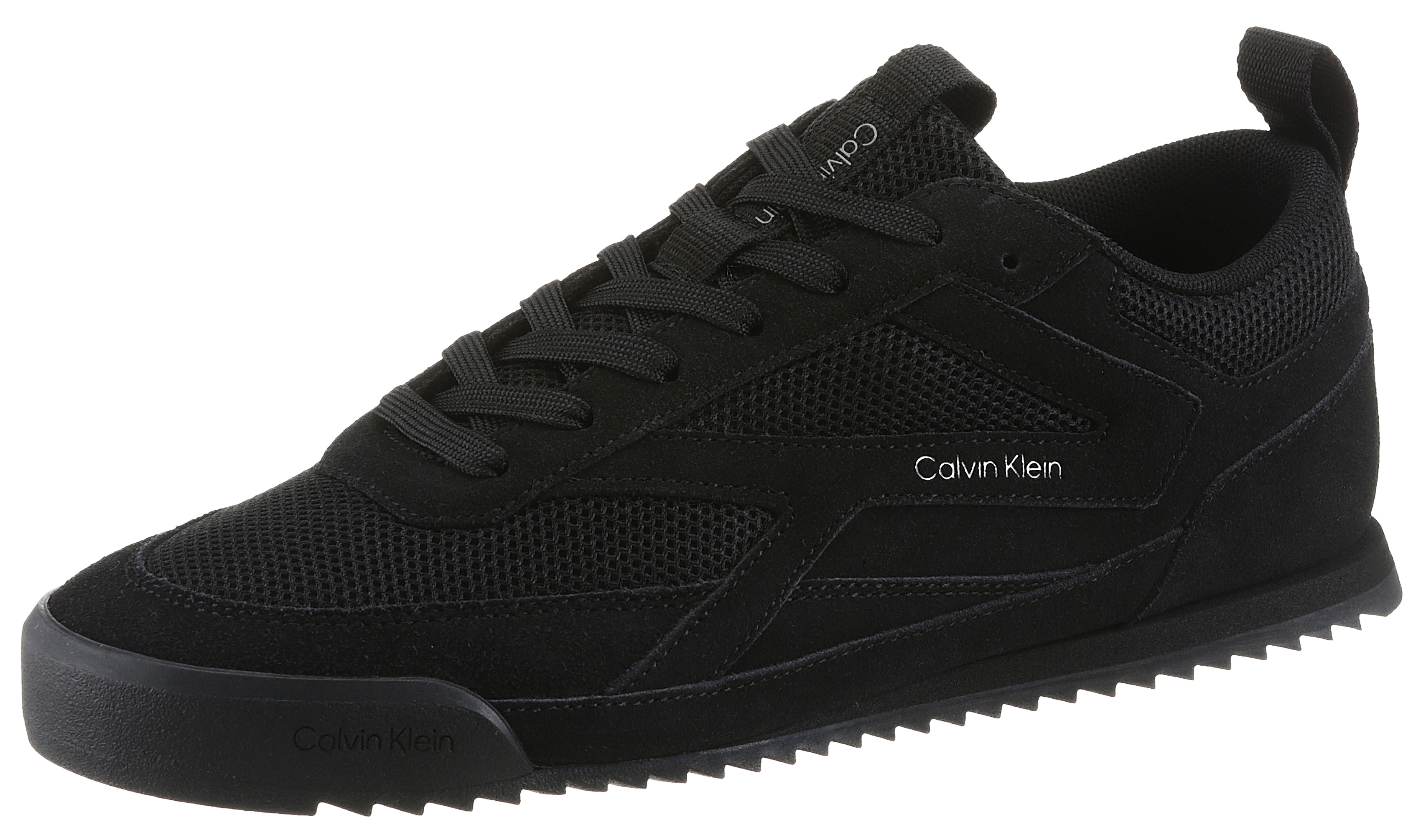 Calvin Klein Sneaker "LOW PRO RUNNER MIX MAT" Freizeitschuh, Halbschuh, Schnürschuh mit seitlichem Logoschriftzug