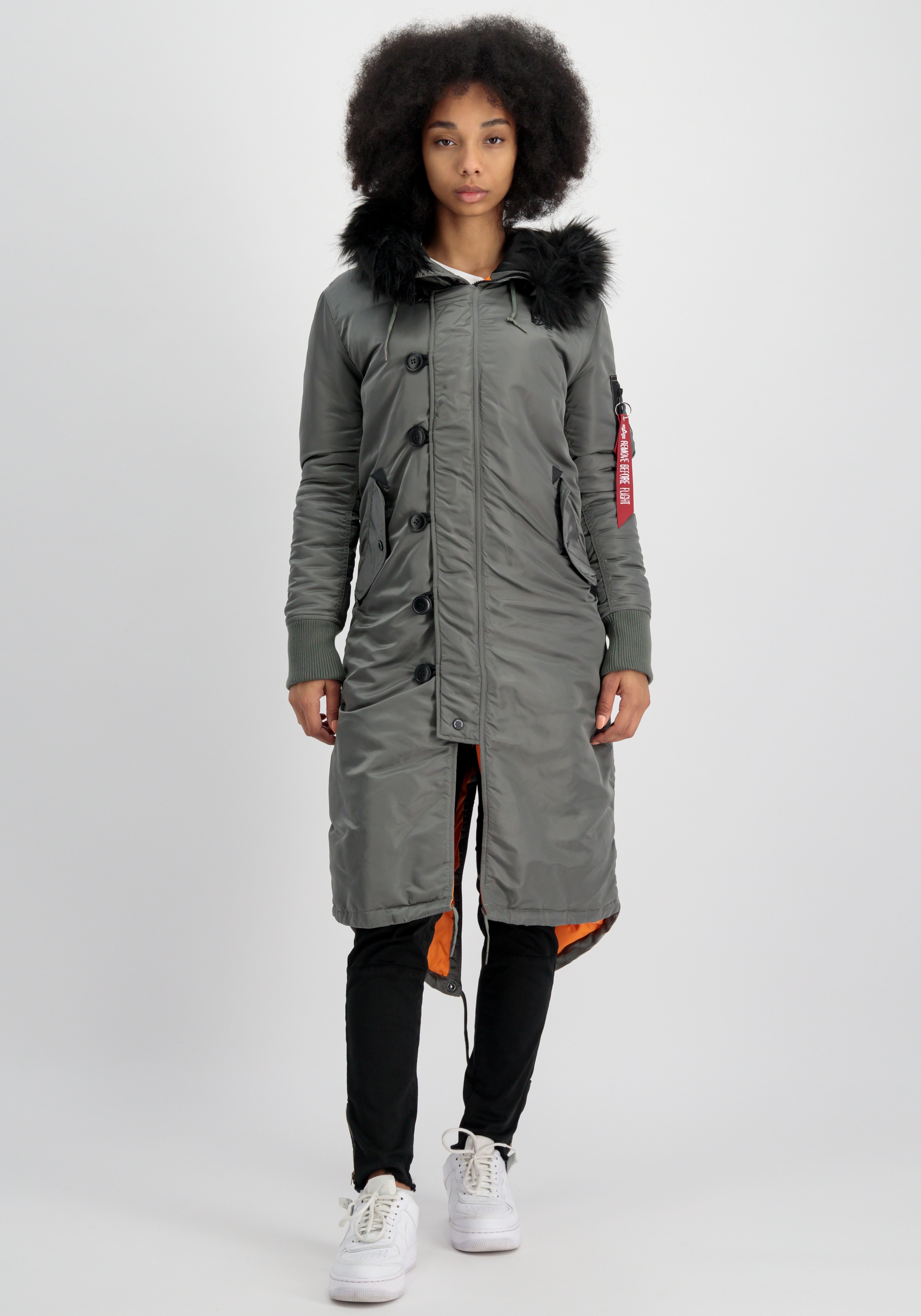 Alpha Industries Winterjacke BAUR - Long | Field Jackets kaufen online »Alpha Wmn« Industries Women Fishtail