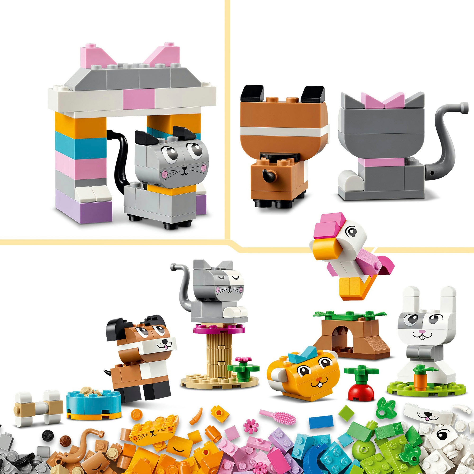LEGO® Konstruktionsspielsteine »Kreative Tiere (11034), LEGO Classic«, (450 St.), Made in Europe