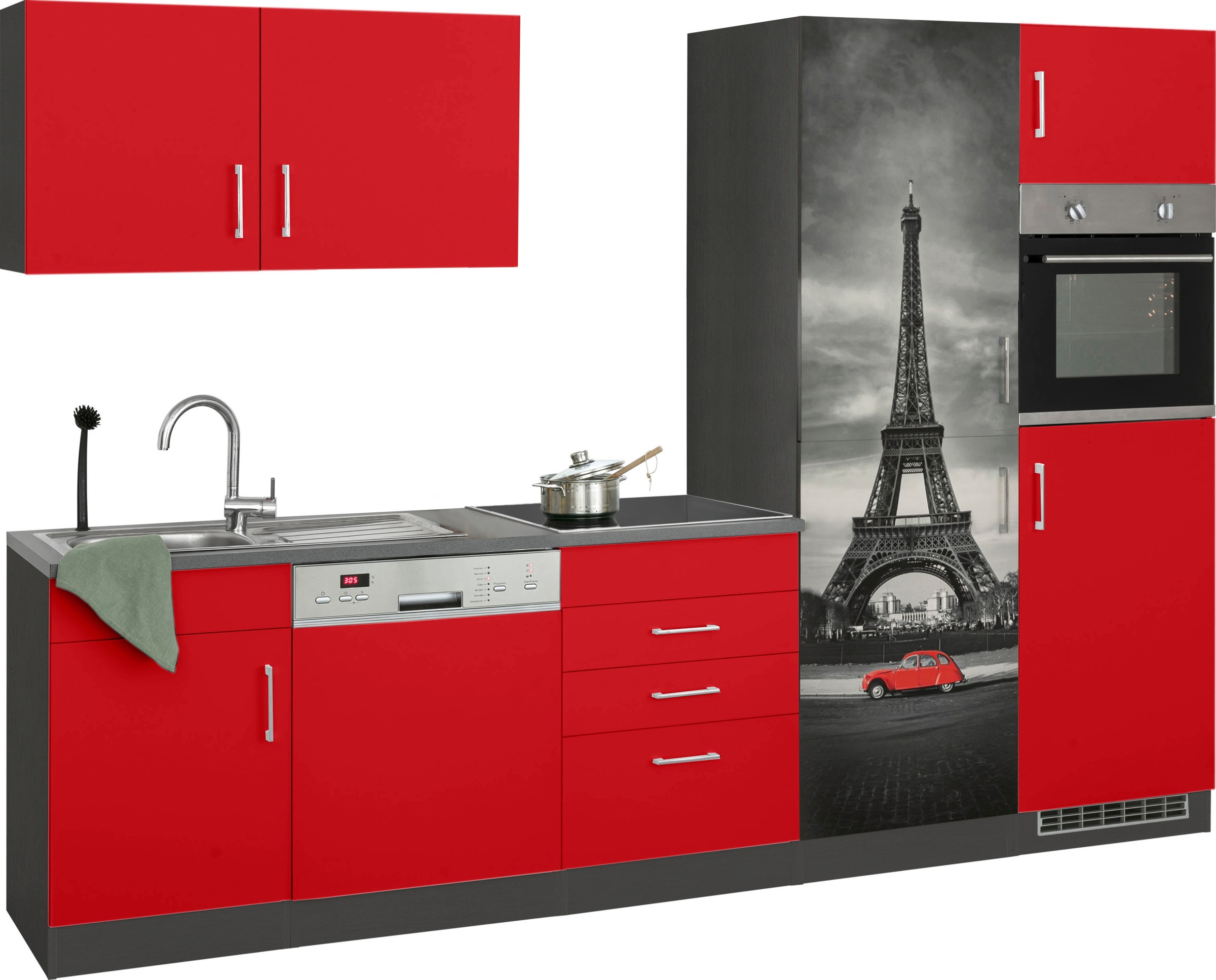 KOCHSTATION Küchenzeile "KS-Paris – Küchen mit einzigartigen Fotomotiven au günstig online kaufen