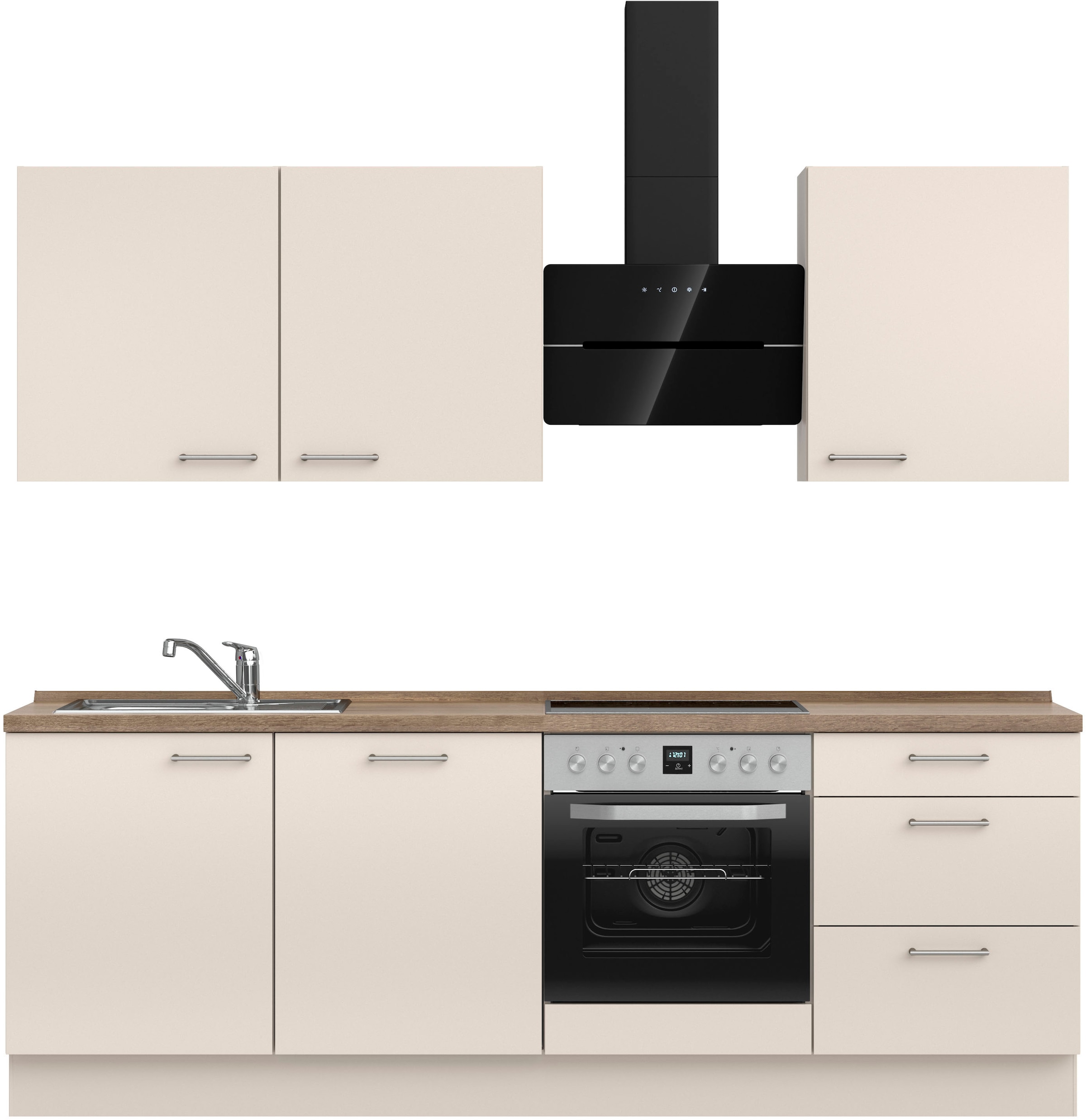 nobilia Küchenzeile ""Laser II", Ausrichtung wählbar, Breite 240 cm" vormon günstig online kaufen