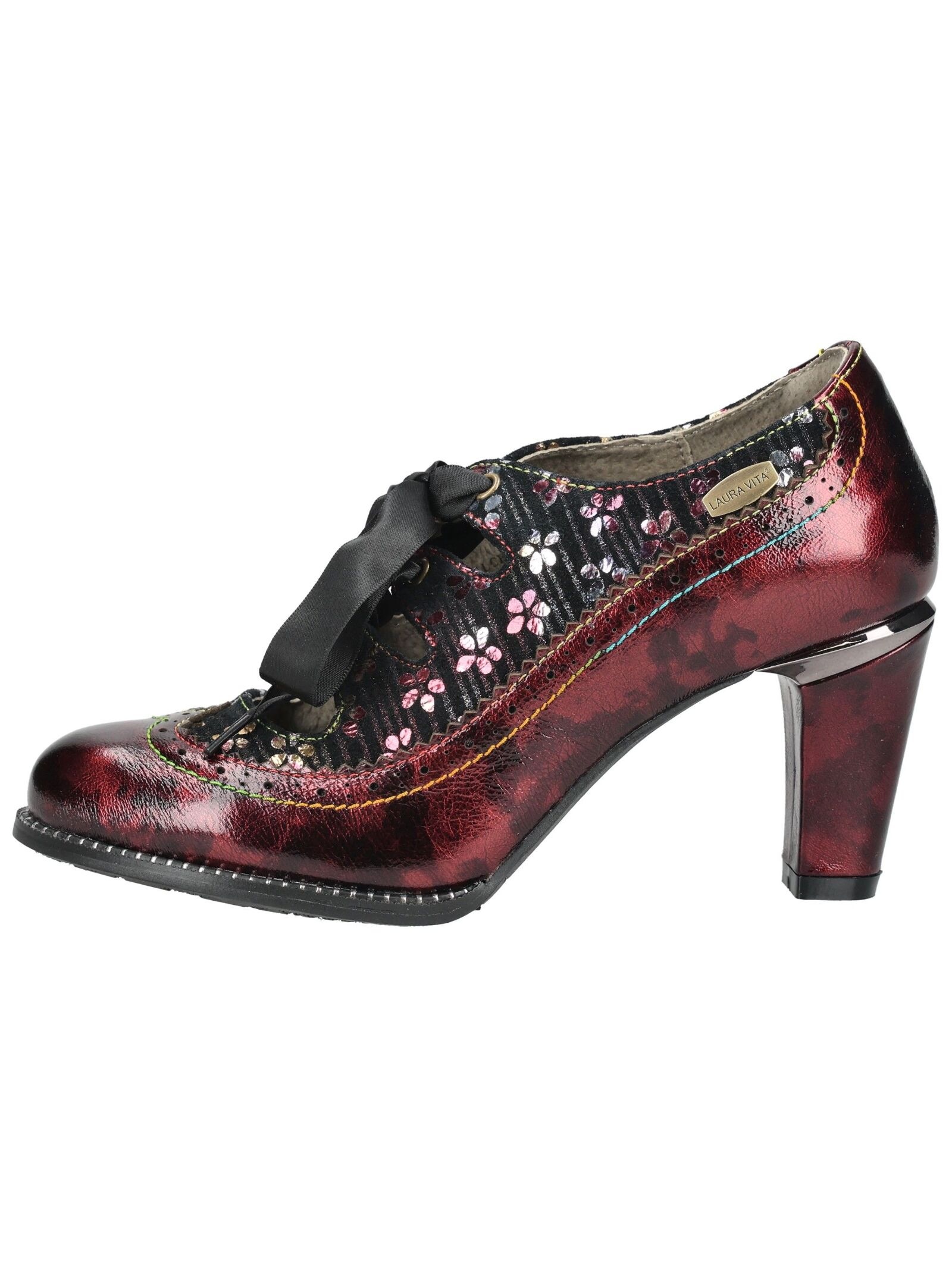LAURA VITA High-Heel-Pumps »LAURA VITA Pumps Leder/Textil«