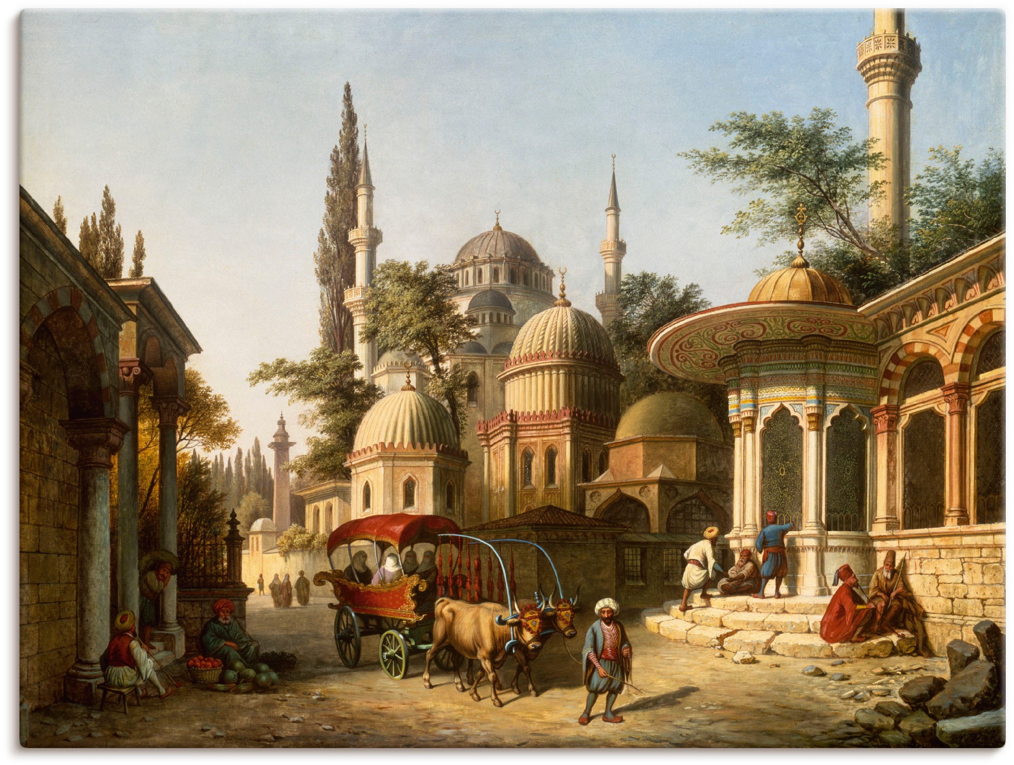Artland Wandbild "Ansicht einer Moschee in Istanbul" Gebäude 1 Stk. tlg. als Alubild, Leinwandbild, Poster in verschied. Größen