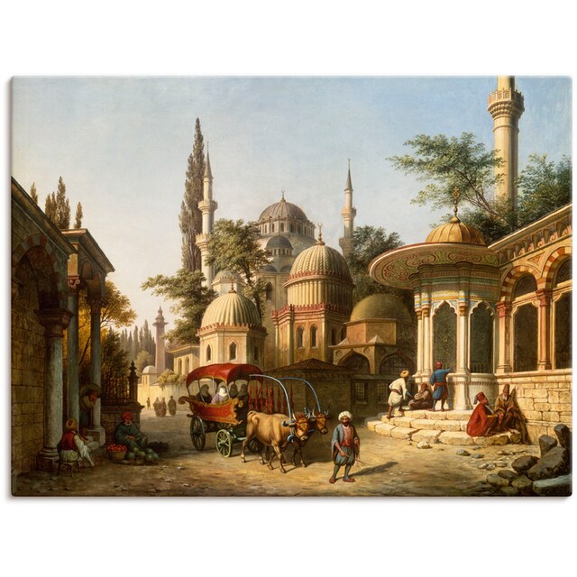 »Ansicht (1 Wandbild Poster Moschee Wandaufkleber Leinwandbild, in Alubild, in | Istanbul«, als Artland oder versch. BAUR Größen einer St.), kaufen Gebäude,