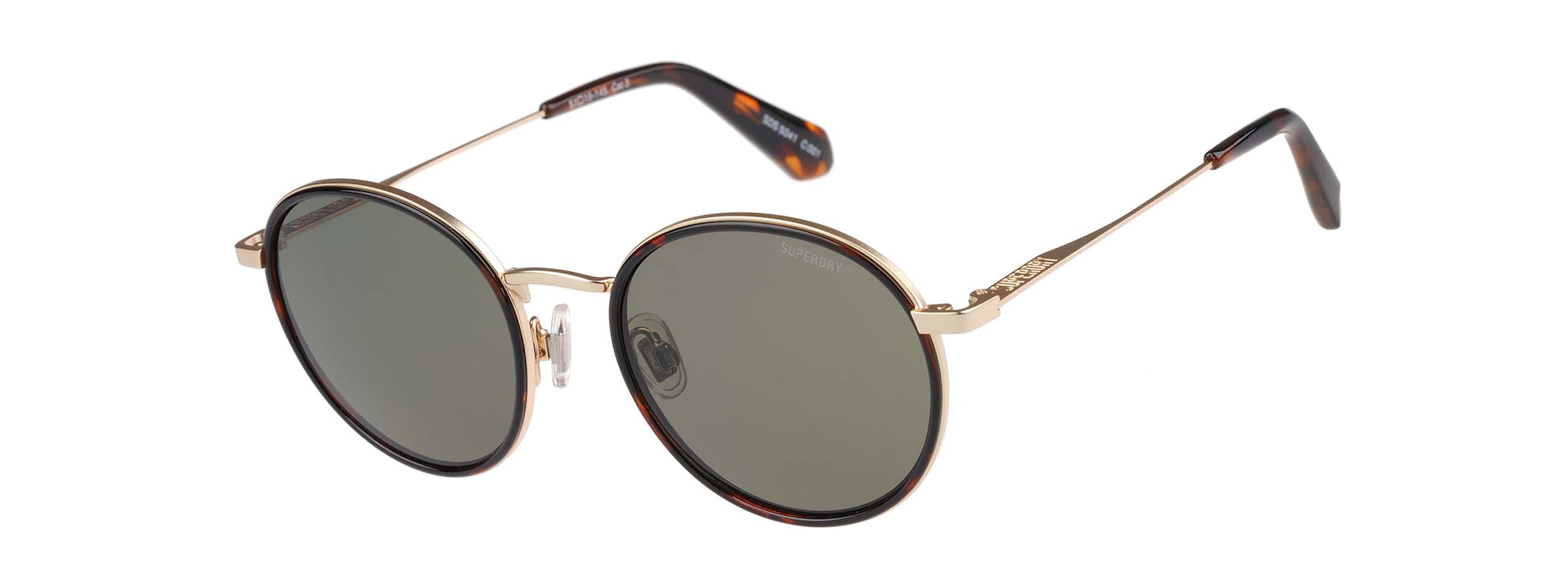 Superdry Sonnenbrille »Modell 995063« Form Rund, Logoschriftzug auf Bügel, Kombifassung