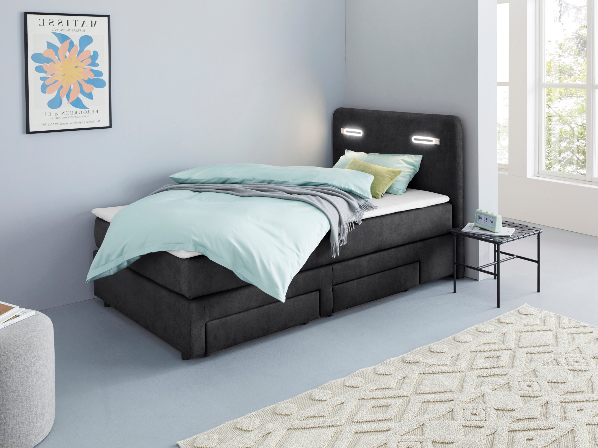 Home affaire "Luan" Schubkästen, LED-Beleuchtung und Topper, in Breite 120 günstig online kaufen