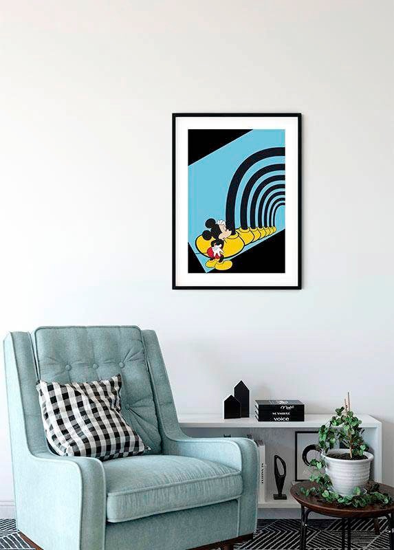 Komar Bild »Mickey Mouse Foot Tunnel«, Disney, (1 St.), Wandbild zur Dekoration im Kinderzimmer - ohne Rahmen