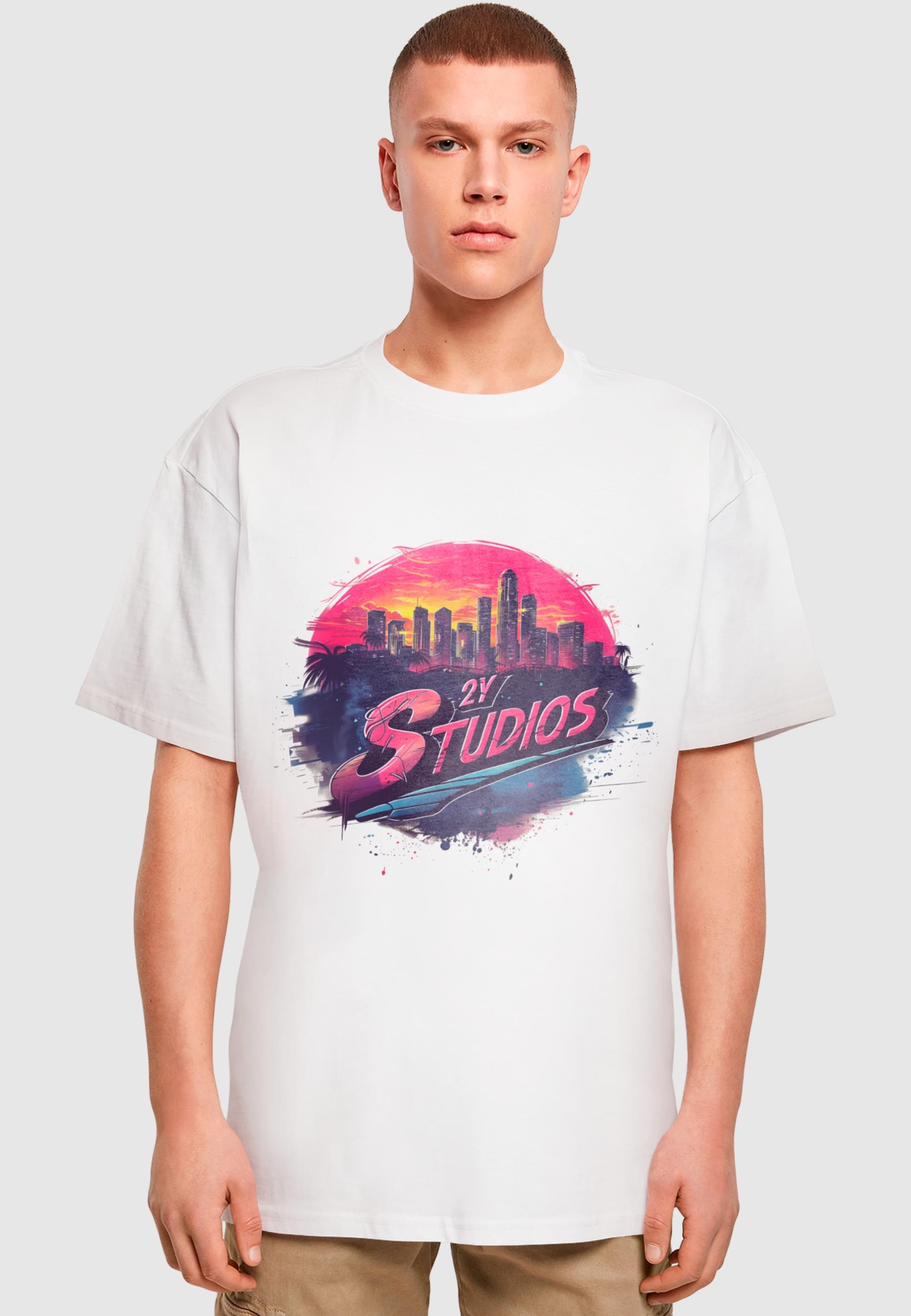 2Y Studios T-Shirt »2Y Studios Herren SKYLINE TEE«, (1 tlg.)