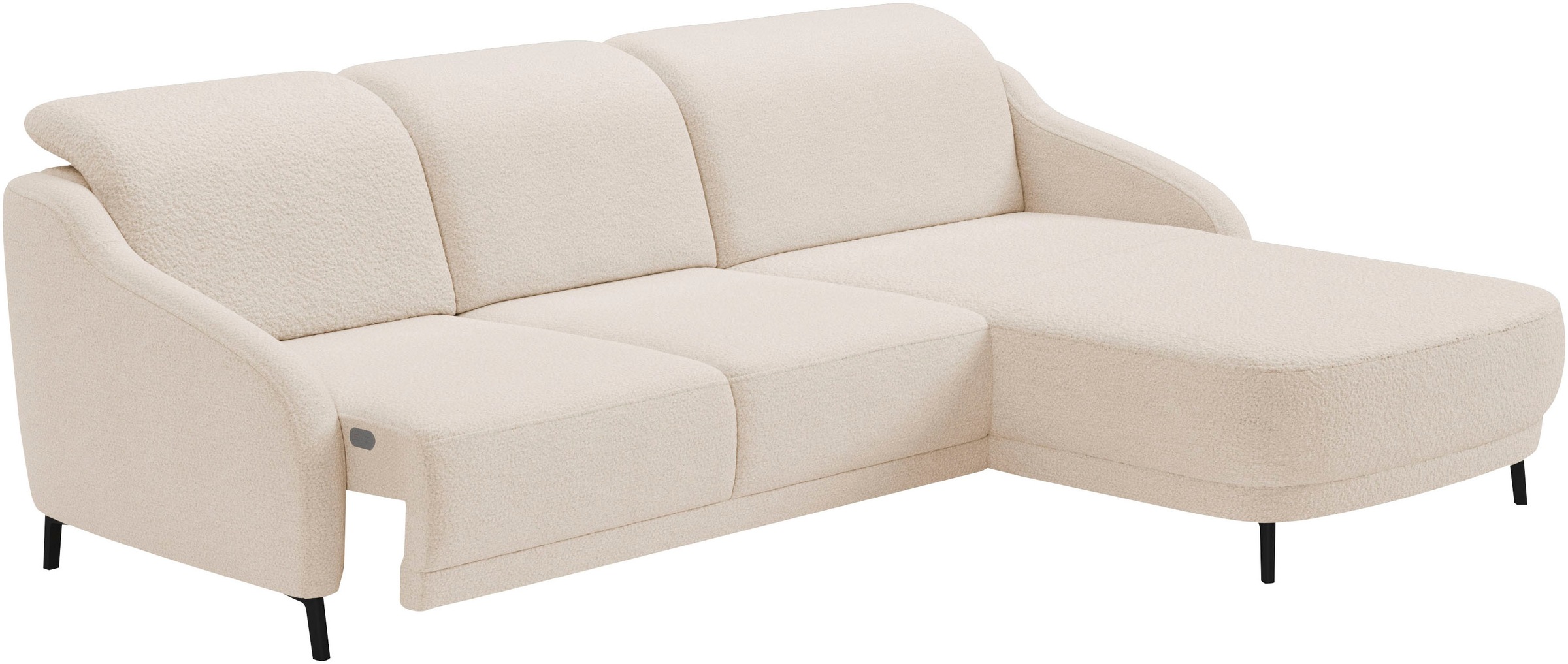 sit&more Ecksofa »Blues L-Form«, wahlweise mit Klapptisch und USB