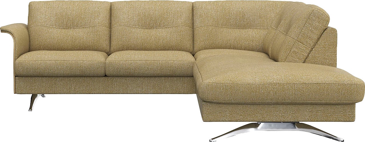 FLEXLUX Ecksofa "Glow, super bequem durch hochwertigem Sitzaufbau mit Feder günstig online kaufen