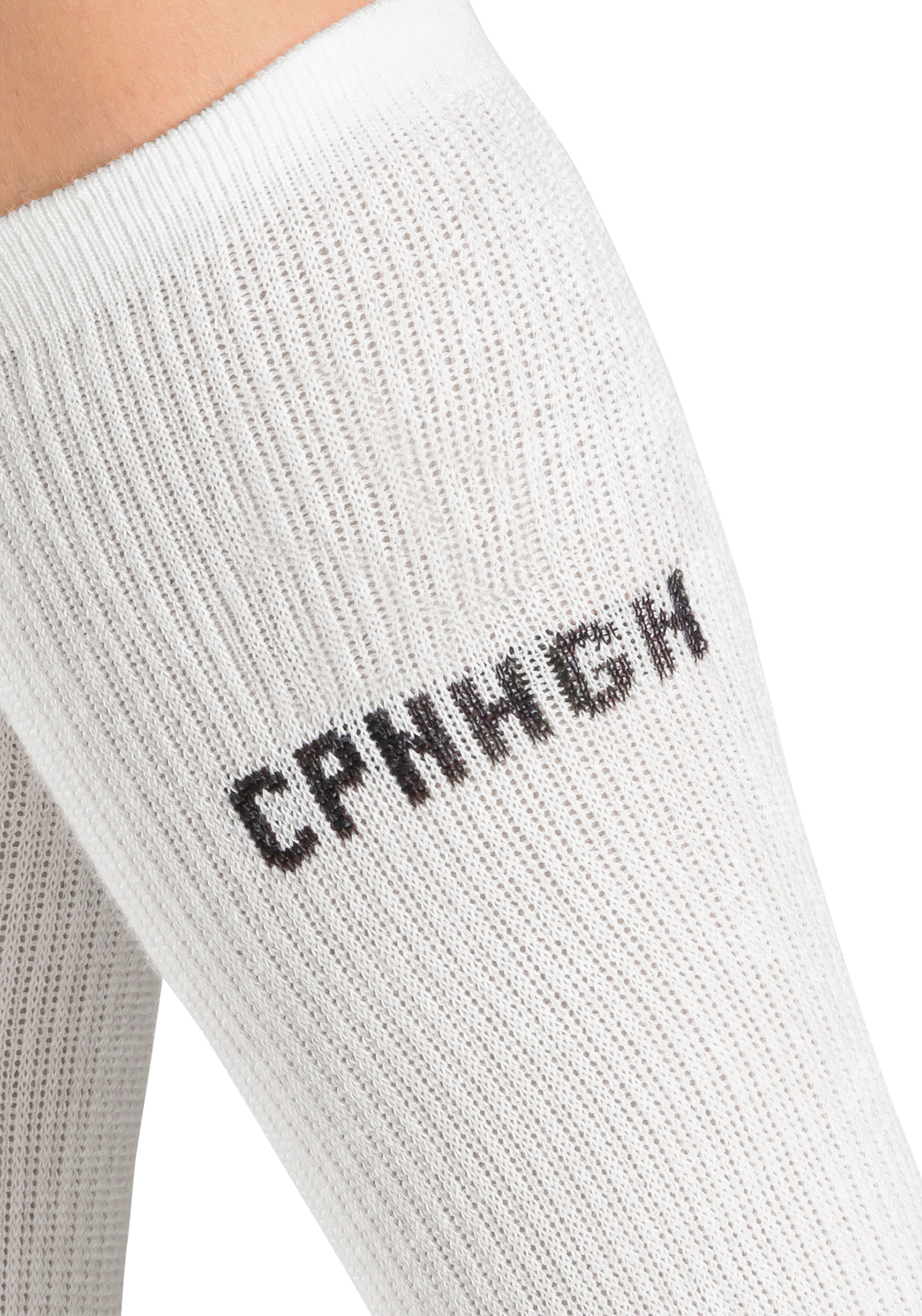 Copenhagen Studios Basicsocken, (Packung, 3 Paar), mit Rippstruktur und Stickerei
