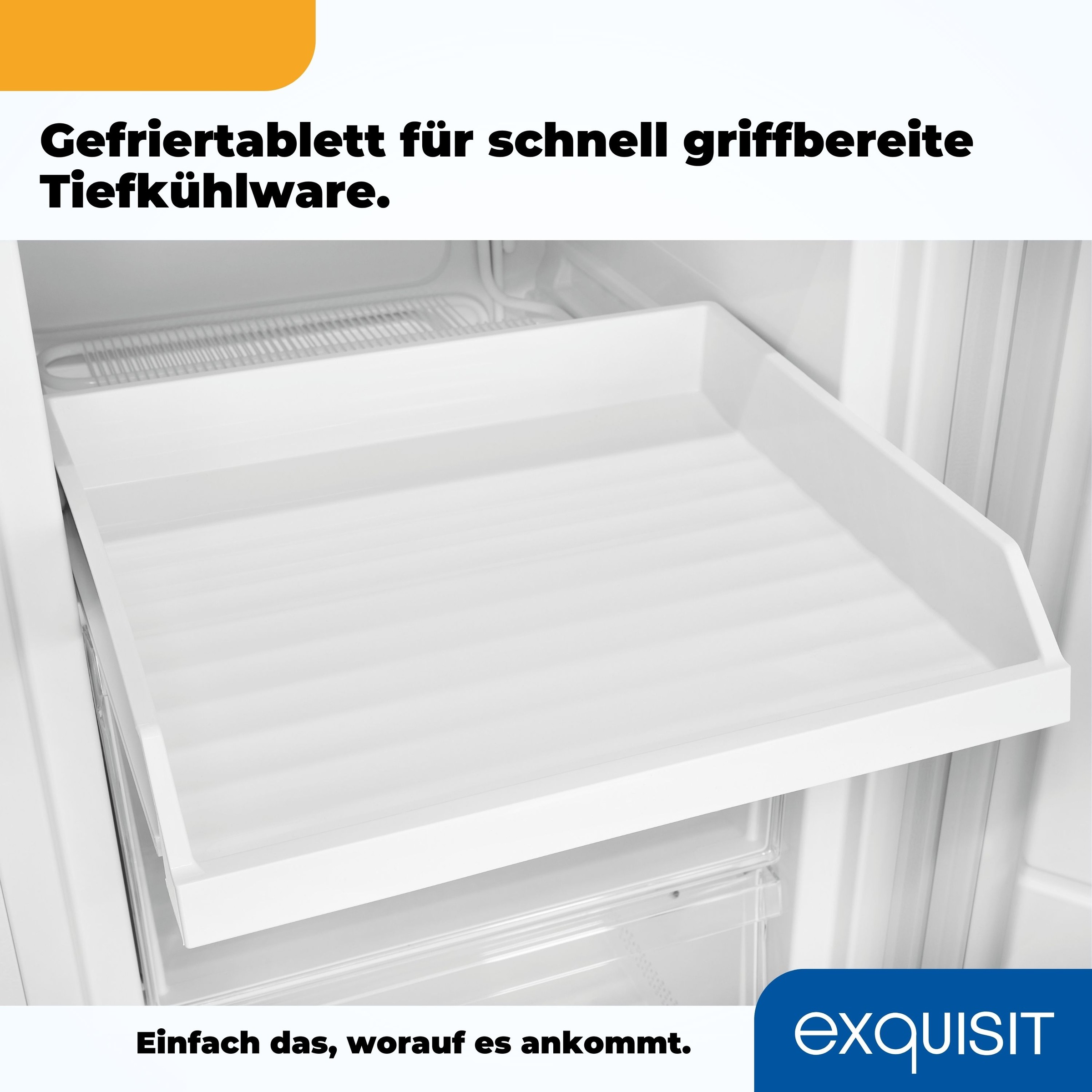 exquisit Gefrierschrank »GS230-H-010E«, 143,4 cm hoch, 55 cm breit