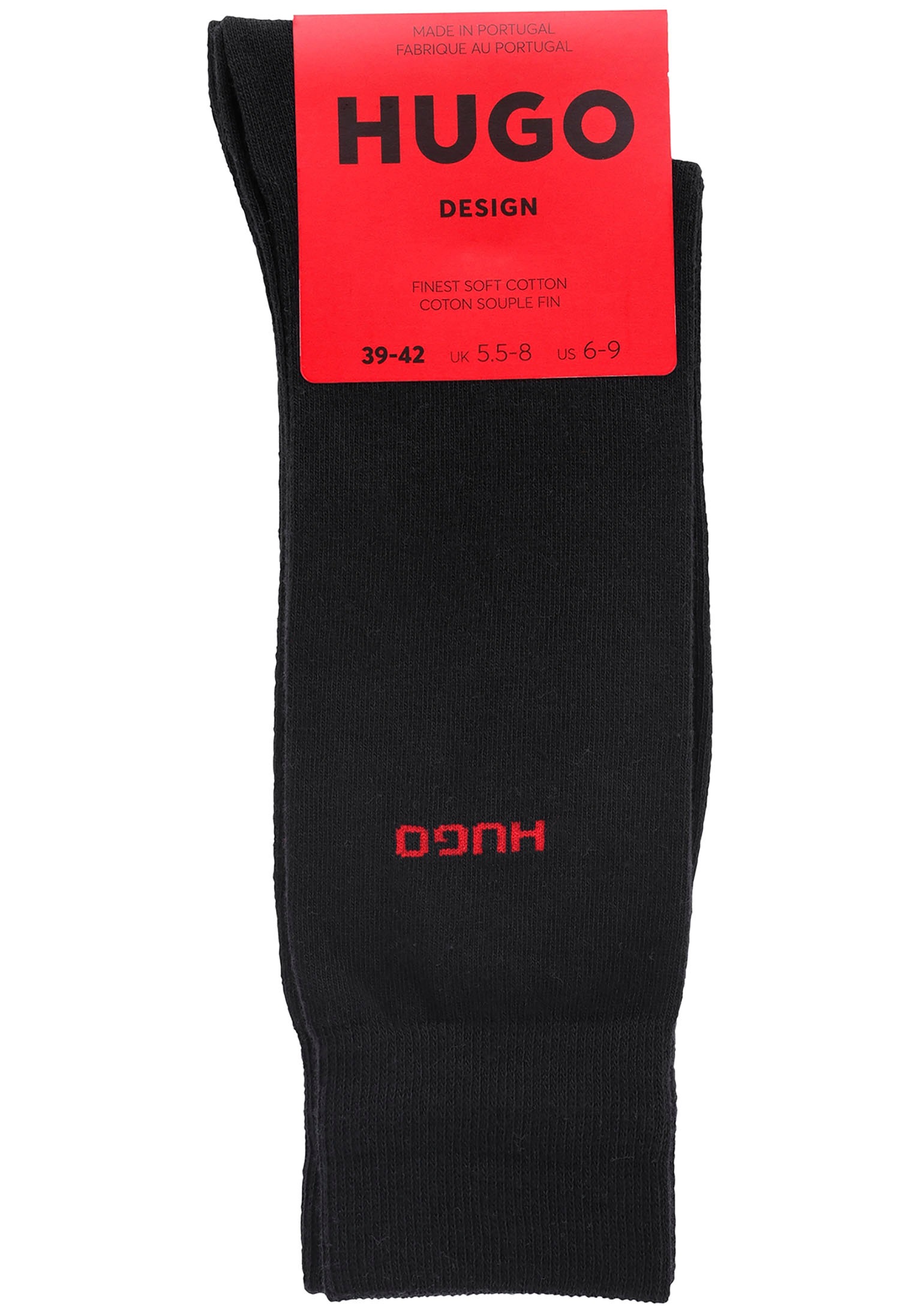 Thumbnail - HUGO Underwear Businesssocken "2P RS UNI CC", (Packung, 2 Paar, 2er Pack), mit kontrastfarbenem HUGO Logo-Schriftzug