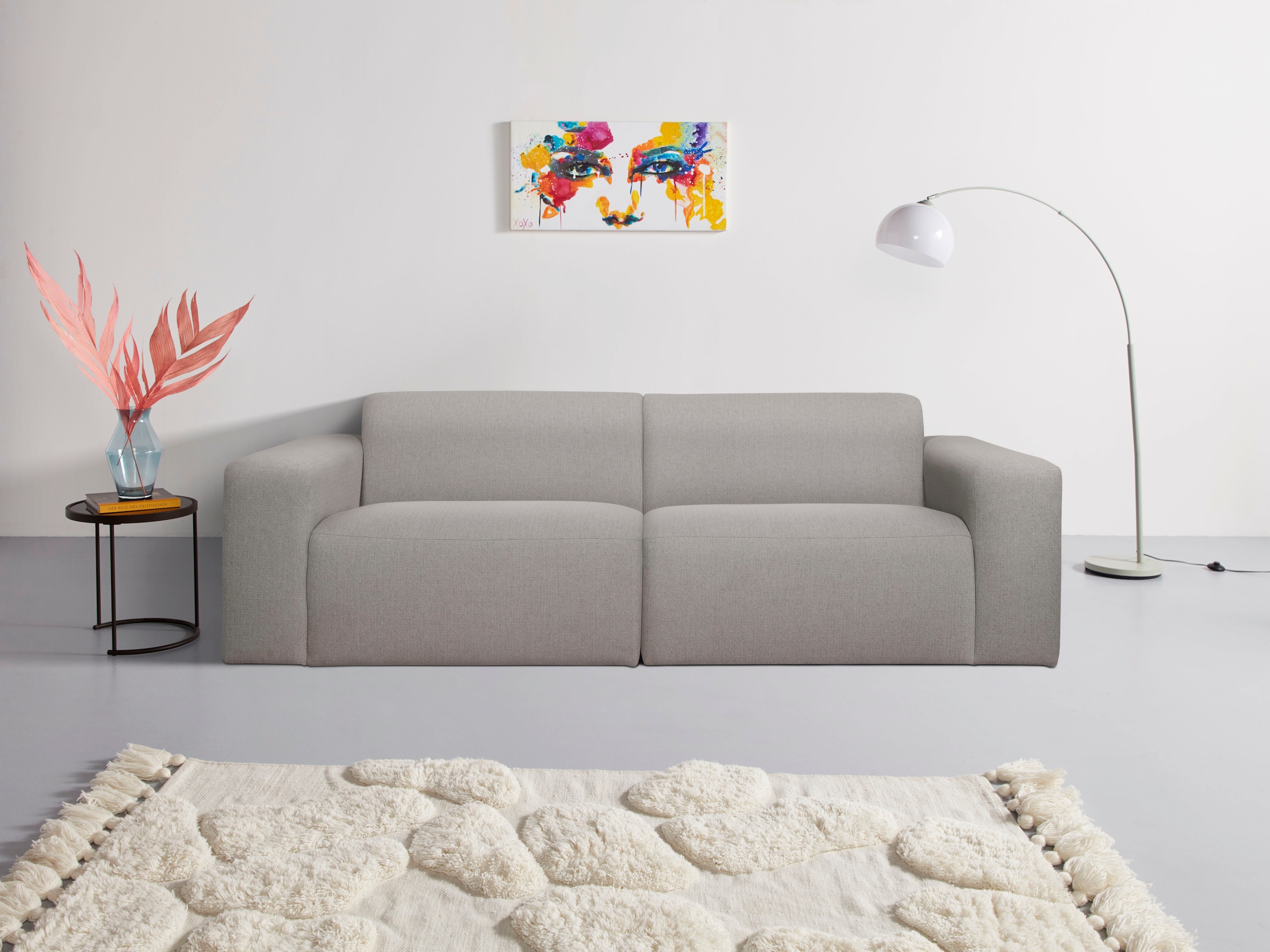 INOSIGN 3-Sitzer "Koa, 228 cm, Modulsofa in Cord, Chenille, Struktur, Webst günstig online kaufen