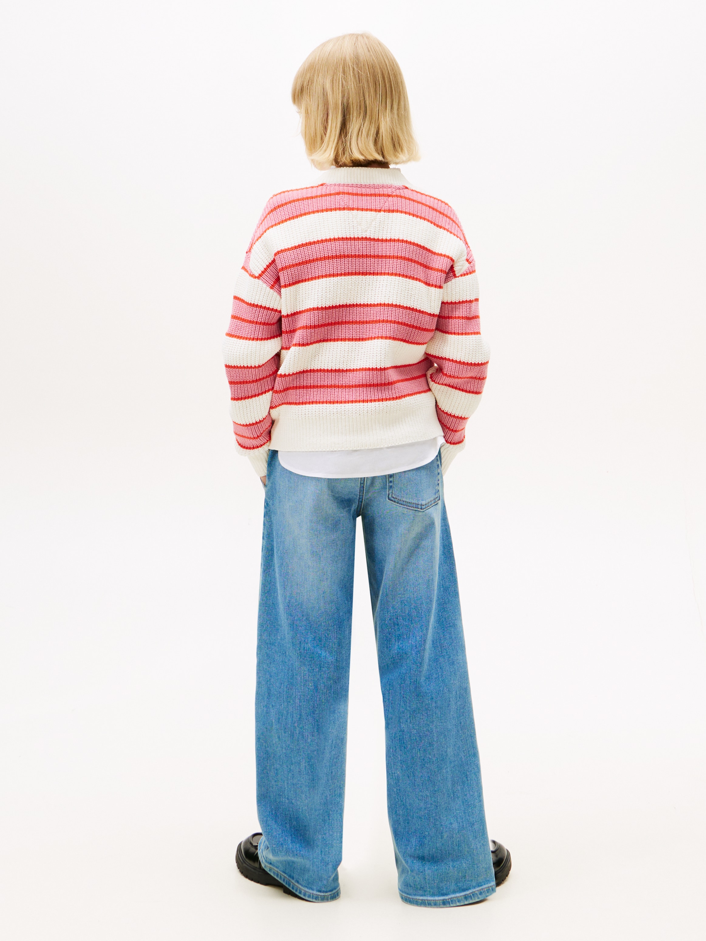 Tommy Hilfiger Strickpullover »STRIPE CHENILLE SWEATER« Kinder bis 16 Jahre