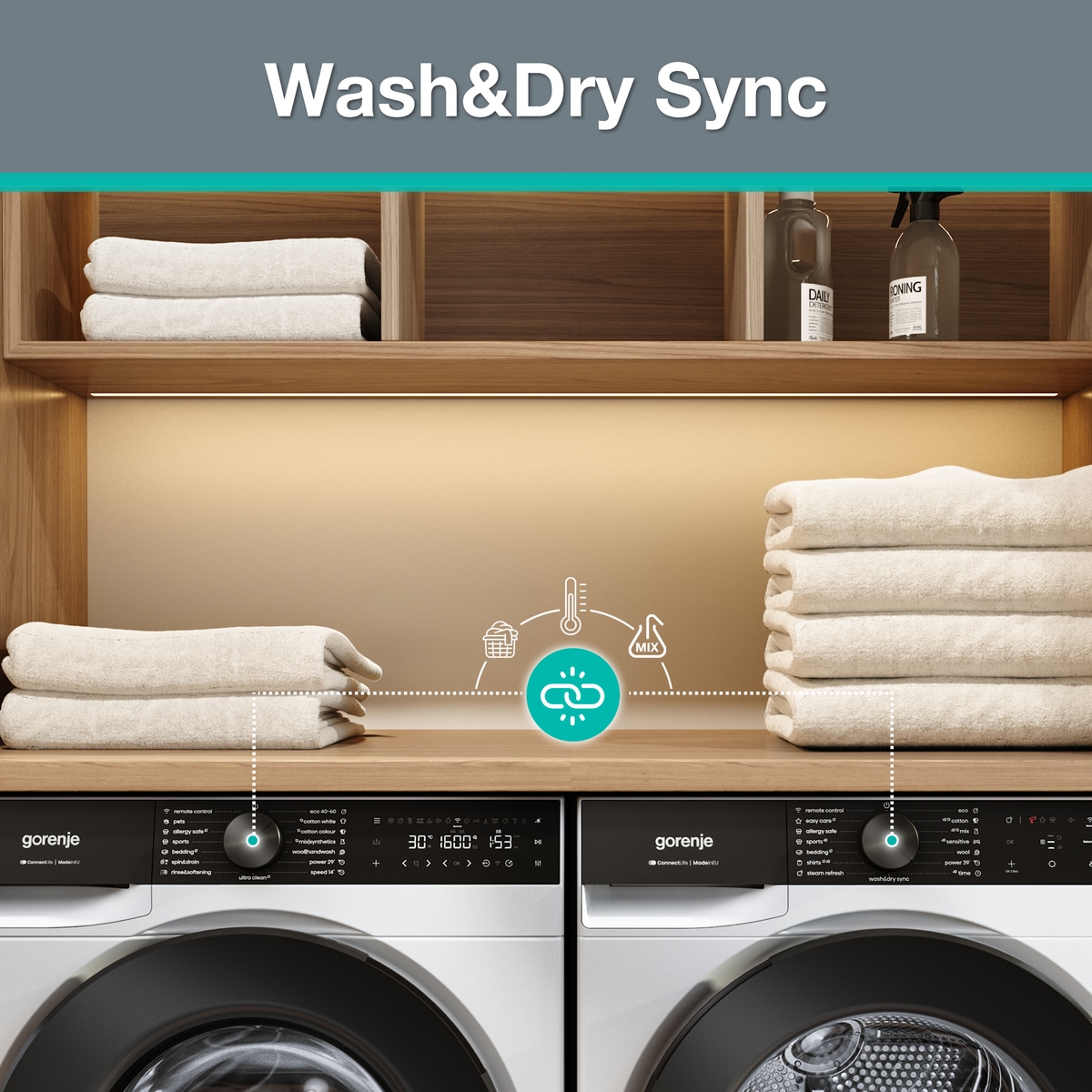 GORENJE Wärmepumpentrockner »D5G69BP« G600 NatureDry Schonung | FastDry Pro 39 | Knitterschutz