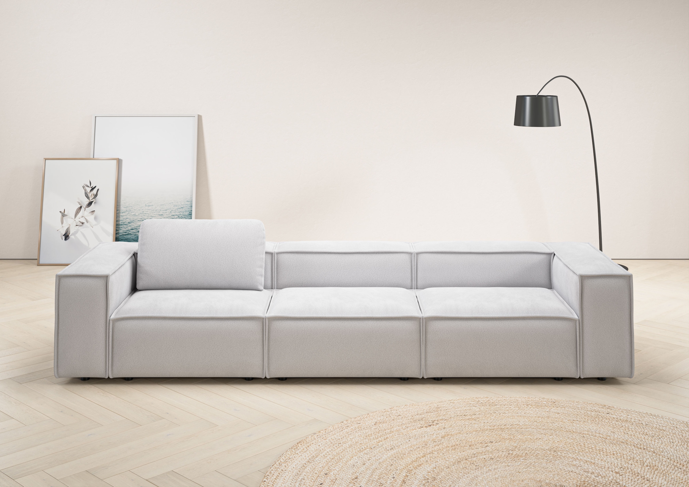 Home affaire 3,5-Sitzer "Watertown, modernes Big-Sofa XXL, 336 cm Breite, a günstig online kaufen