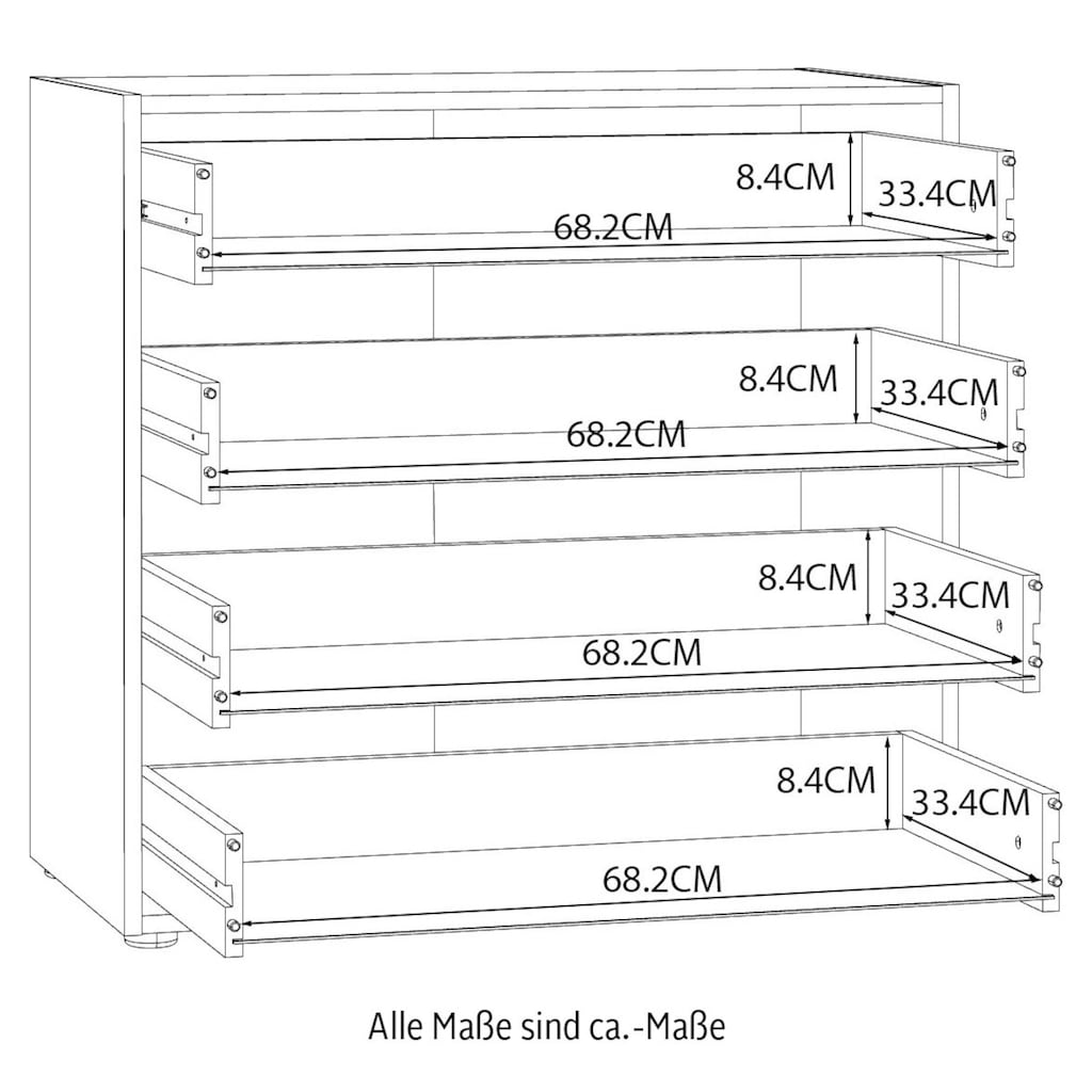 FORTE Schubkastenkommode