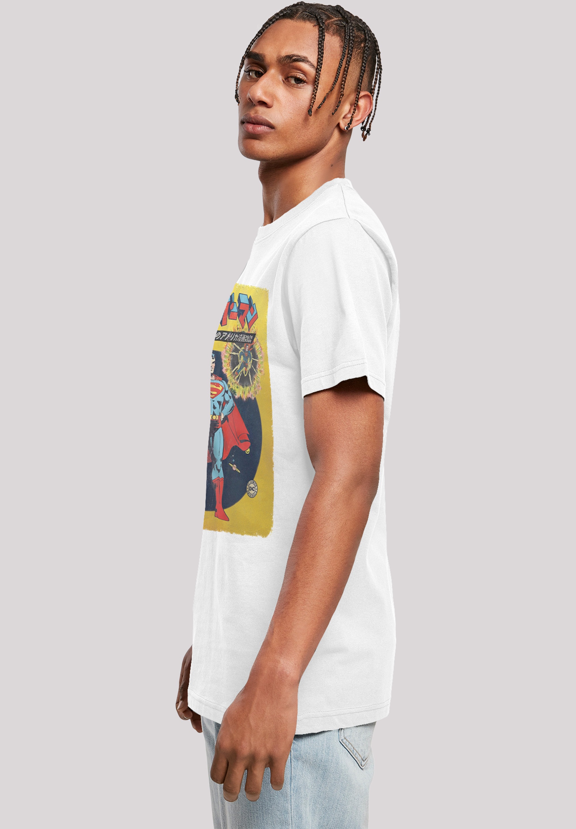 F4NT4STIC T-Shirt »DC Comics Superman International Cover«, Herren,Premium Merch,Regular-Fit,Basic,Bedruckt