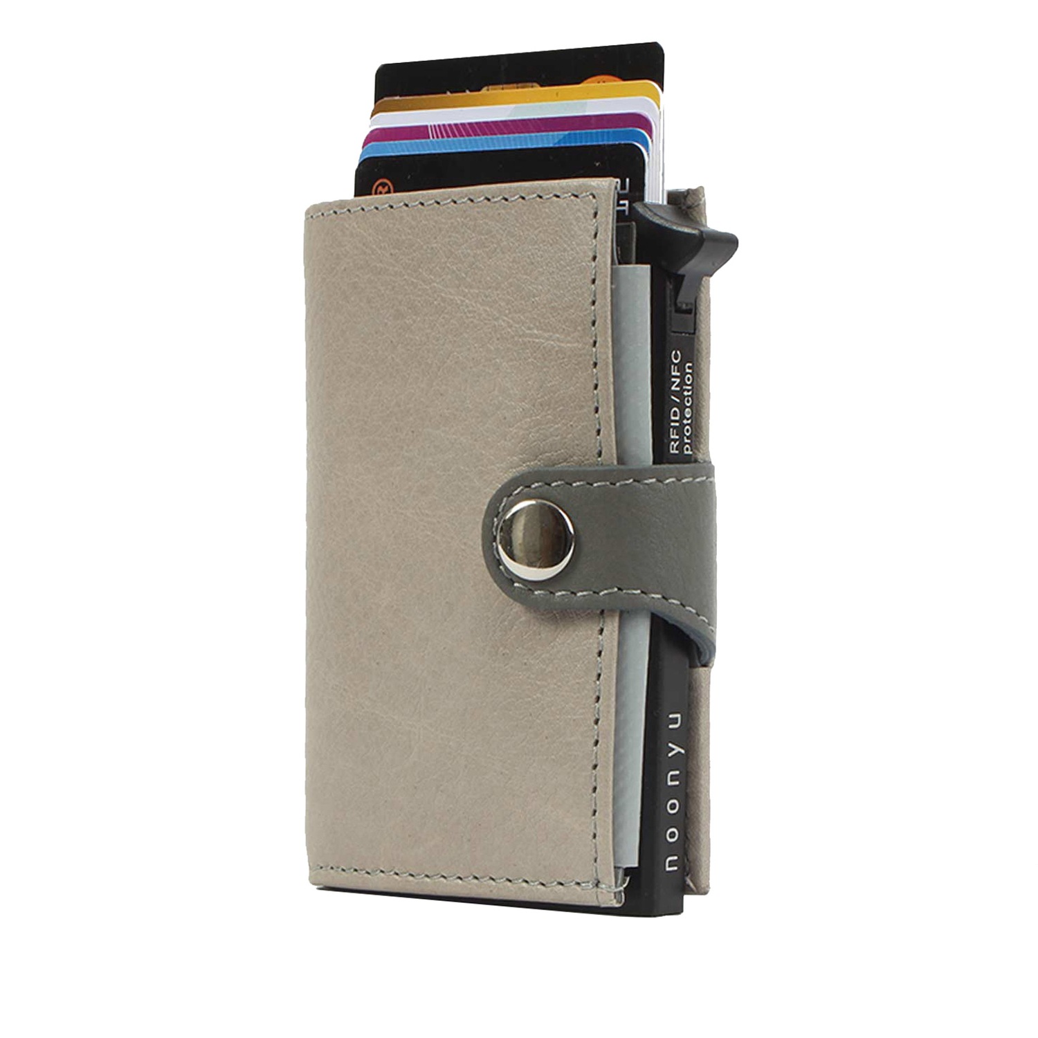 Margelisch Mini Geldbörse »noonyu single leather«, Kreditkartenbörse aus Upcycling Leder