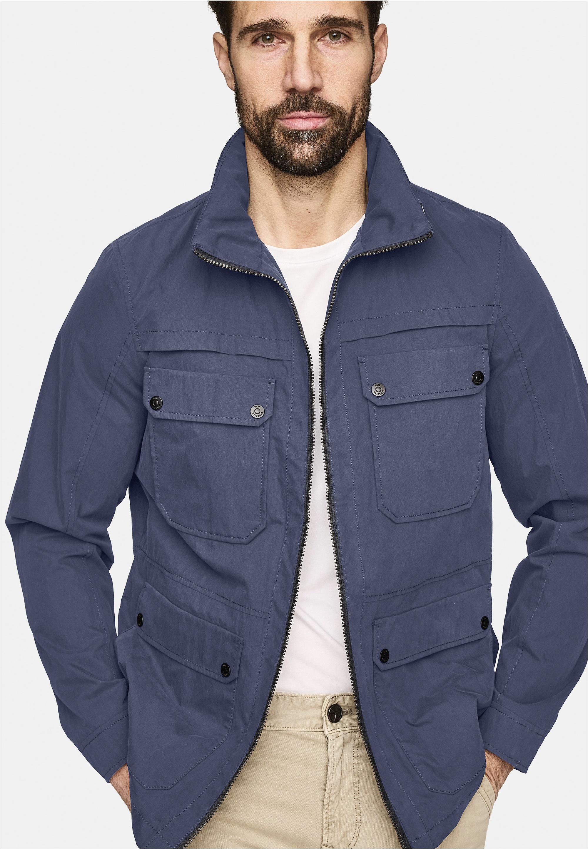 Thumbnail - New Canadian Outdoorjacke "Cotton-Mix" 1 Stk. tlg. mit wind- und wasserabweisender Funktion